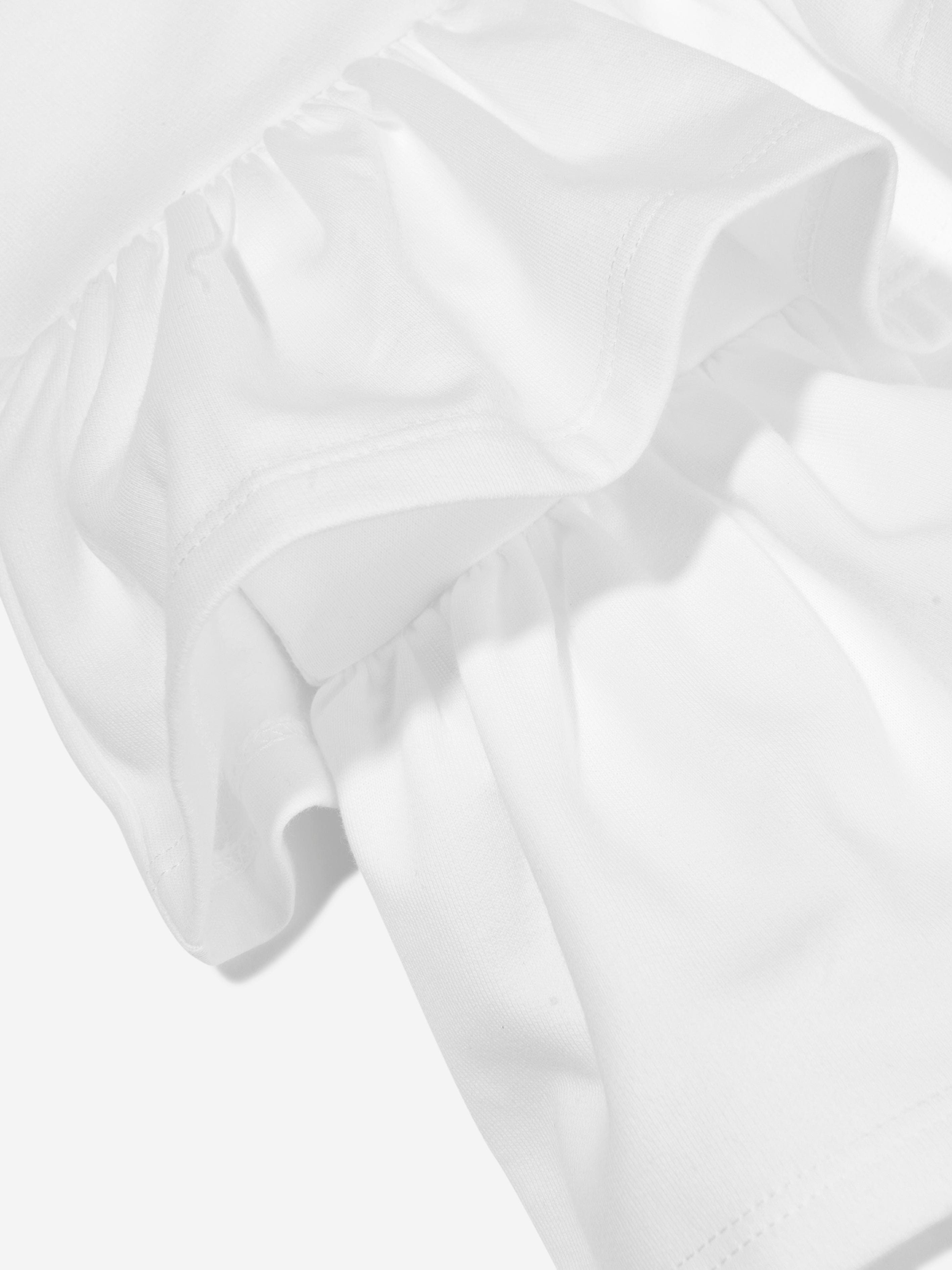 Girls Ruffle Skirt in White
