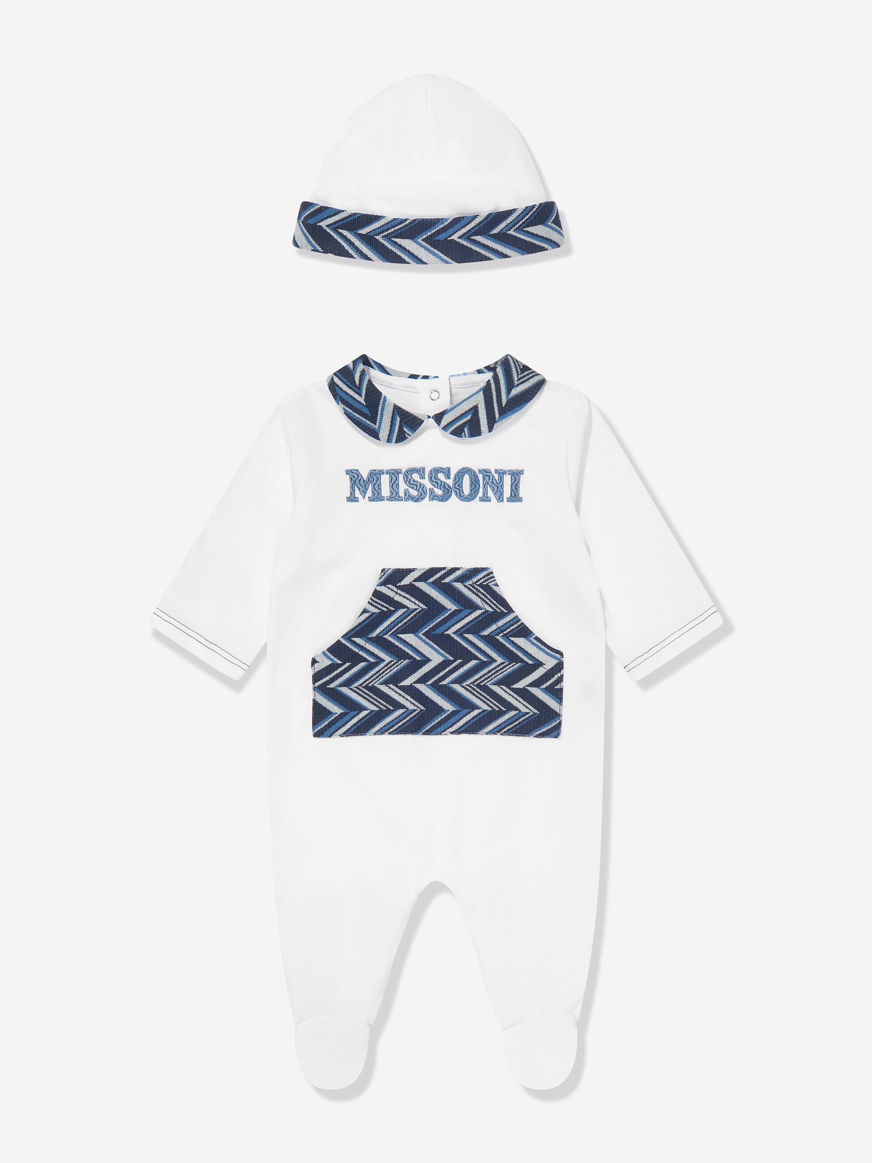 Missoni Baby Boys Babygrow Gift Set in Whtie