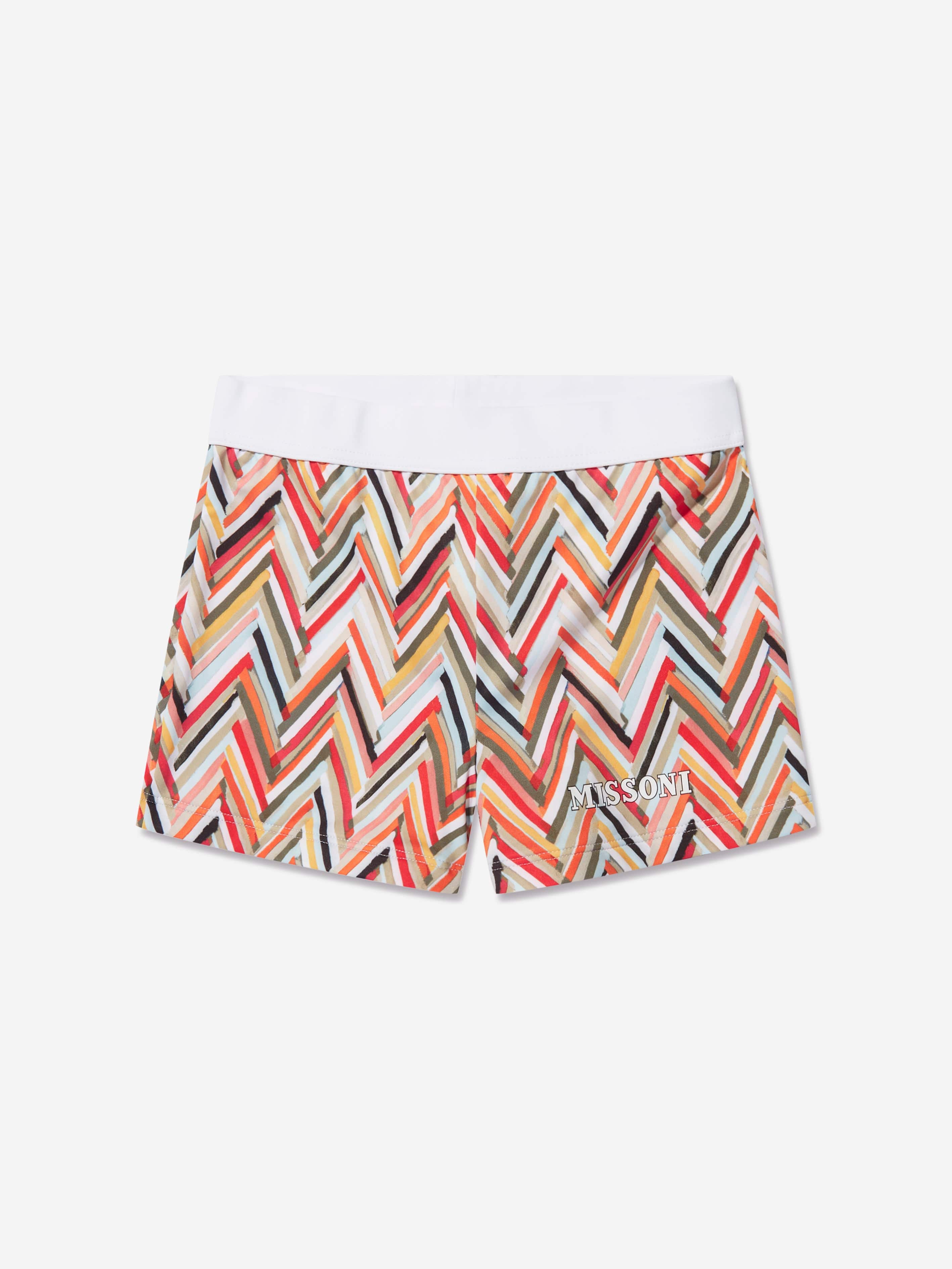 Missoni Boys Zigzag Swim Shorts in Multicolour