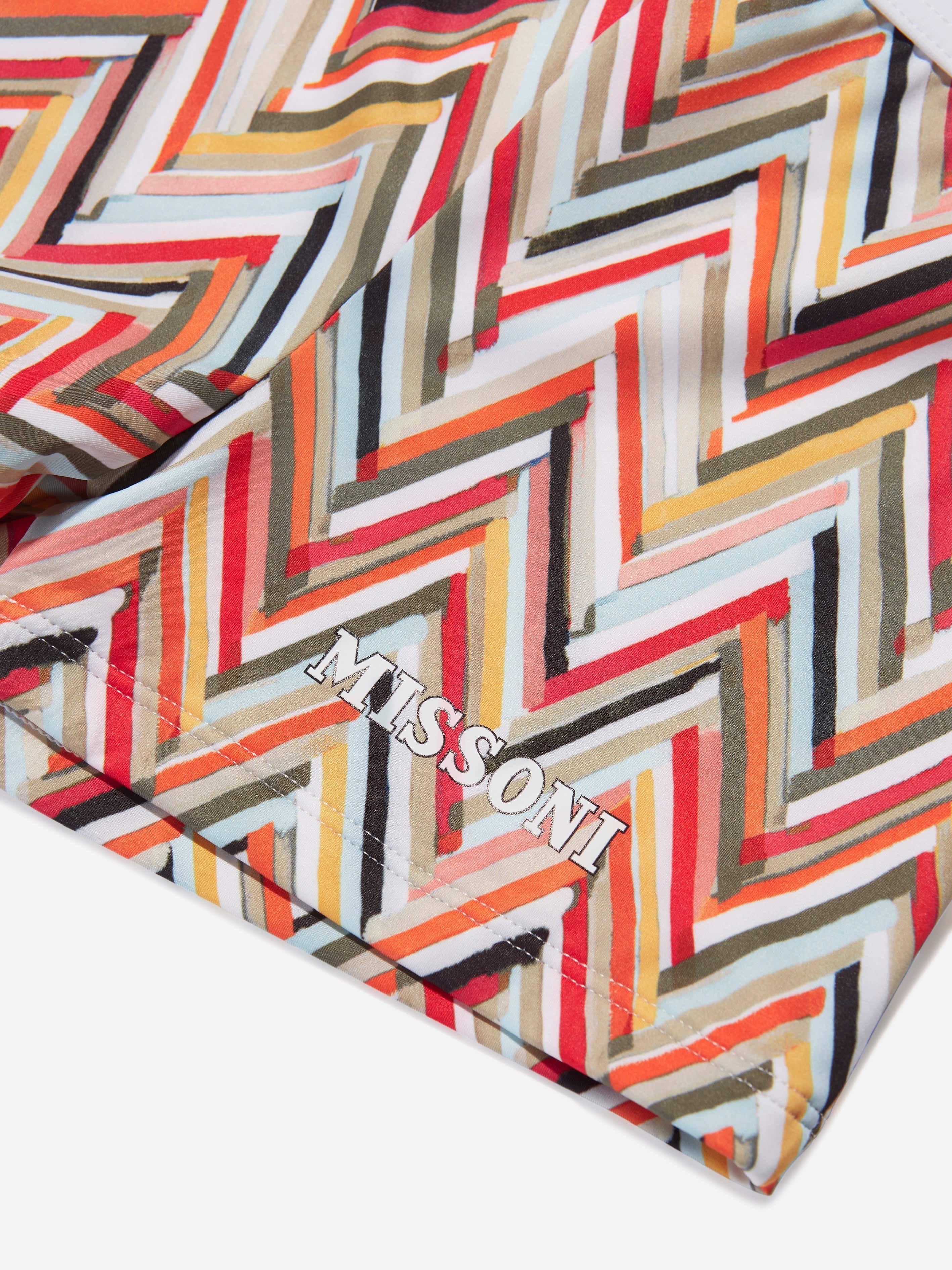 Missoni Boys Zigzag Swim Shorts in Multicolour