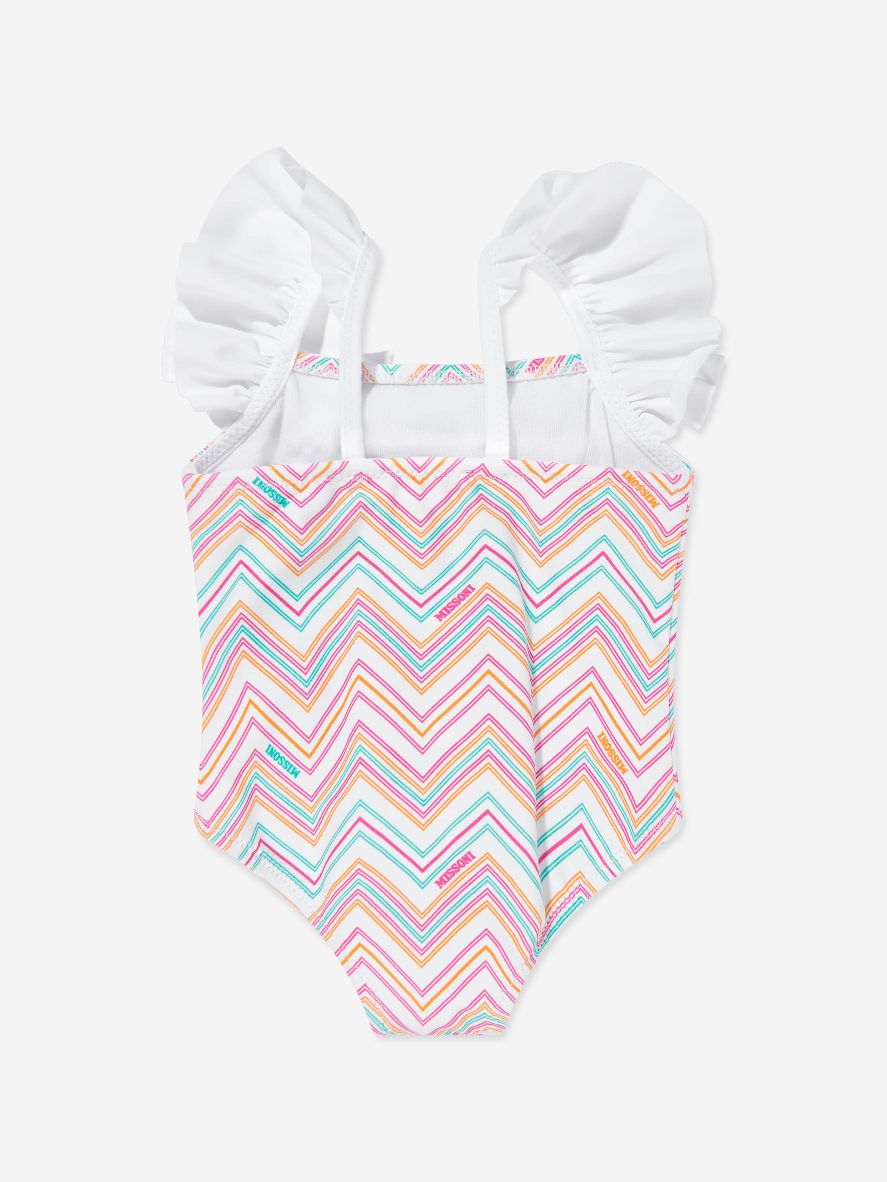 Baby Girls Zigzag Swimsuit in Multicolour