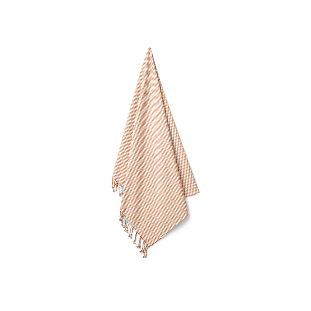 Pink Stripes Beach Towel