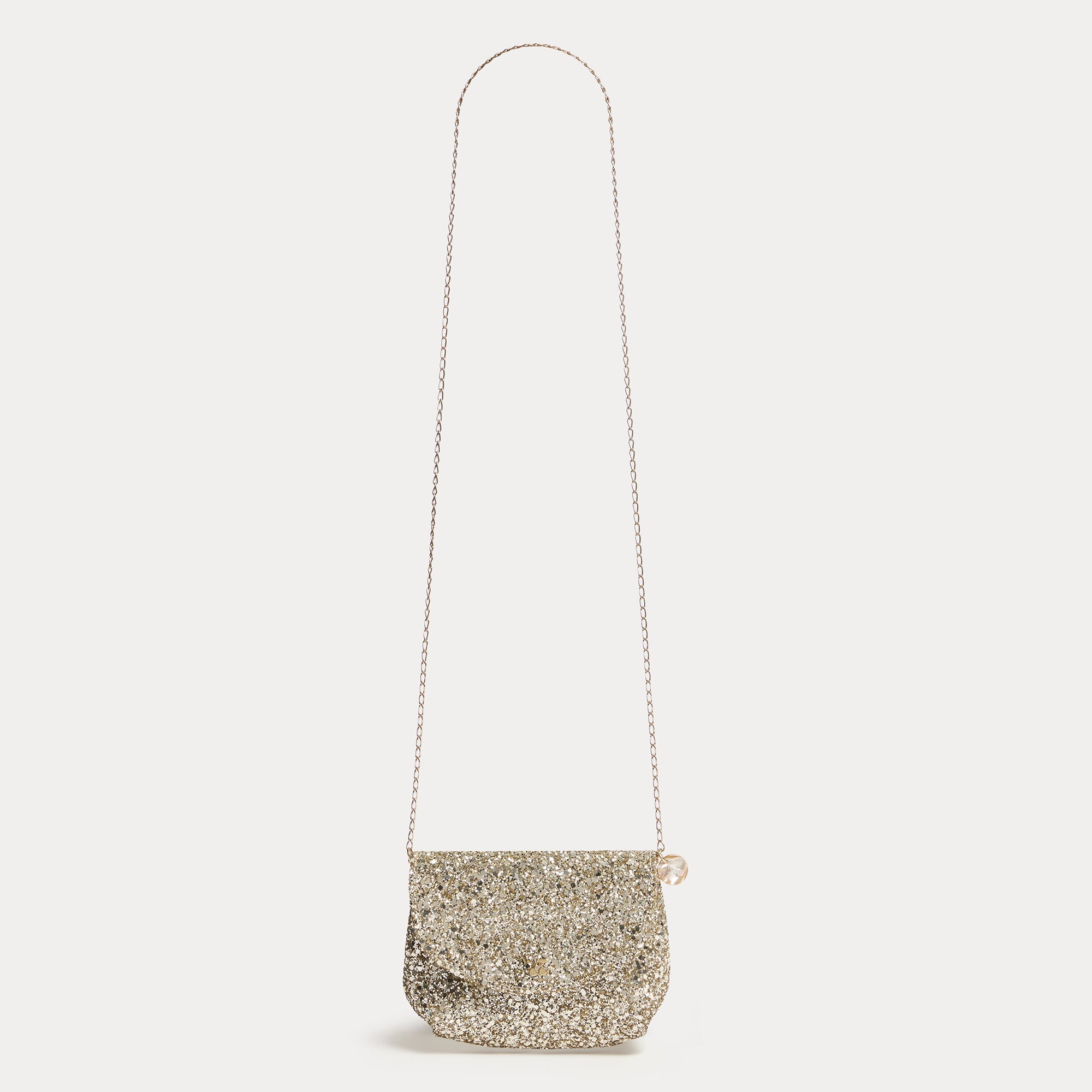 Girls Gold Sequin Shoulder Bag