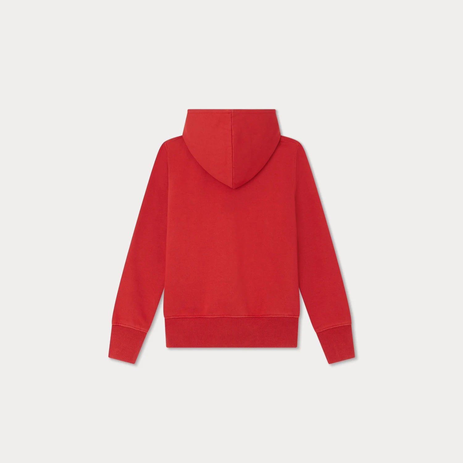 Girls Red Hooded Cotton Sweatshirt