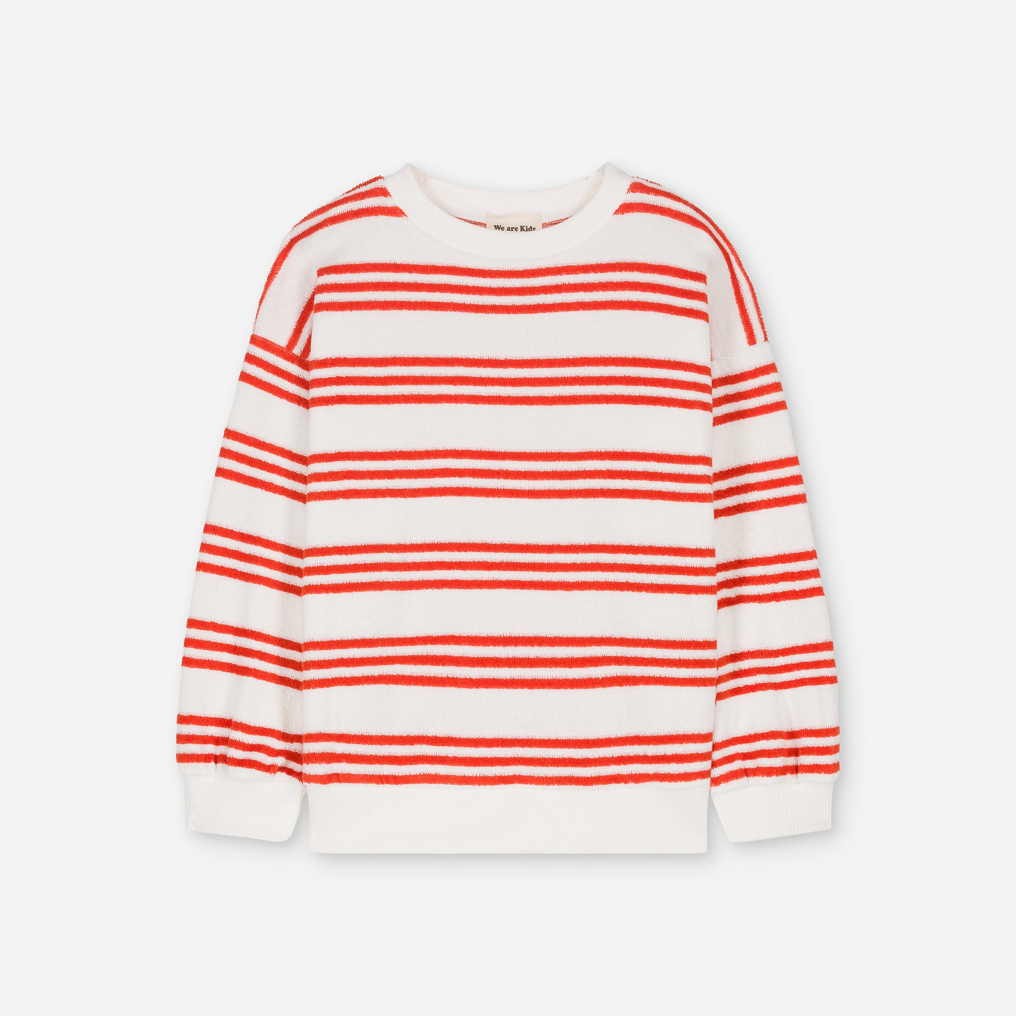 Boys & Girls Red Stripes Cotton Sweatshirt