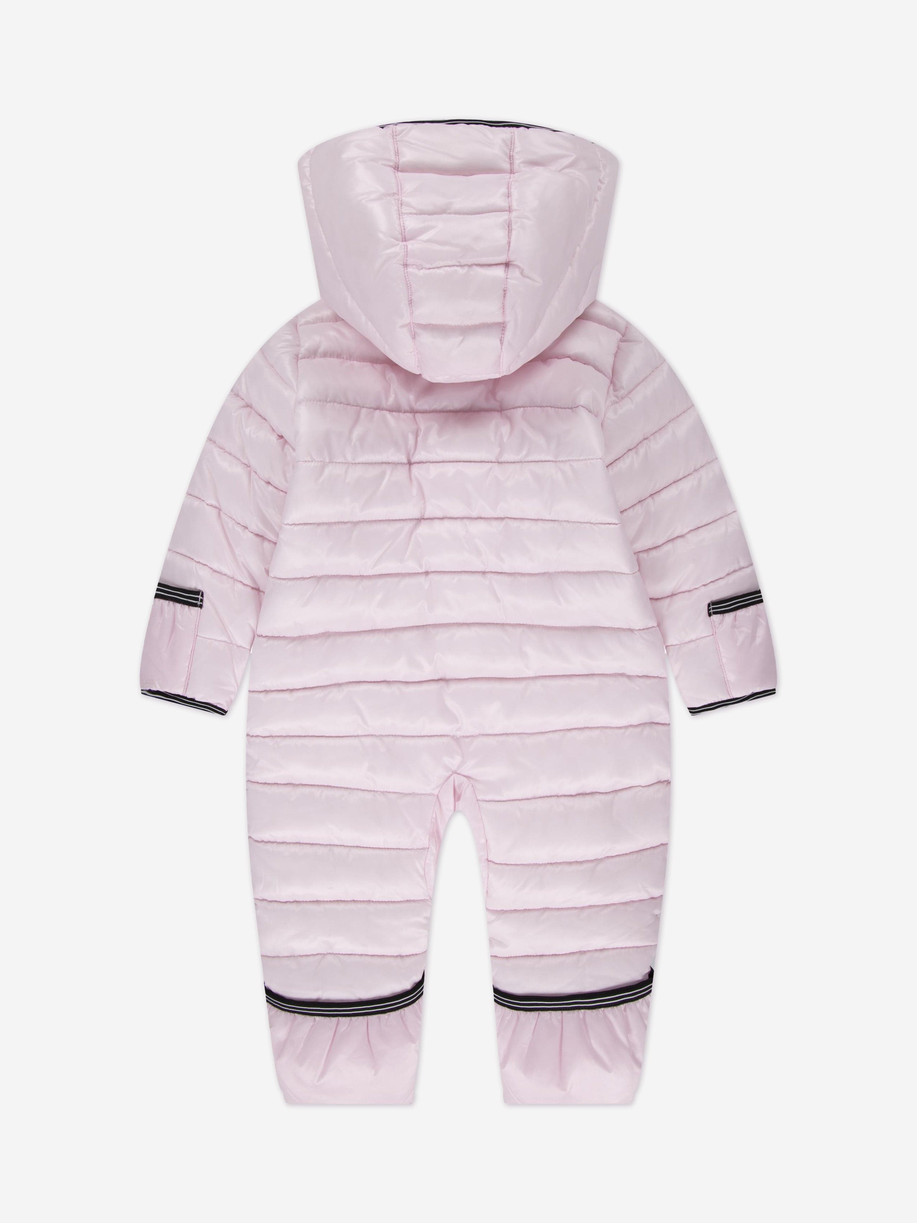 Nike Baby Girls Swoosh Snowsuit in Pink