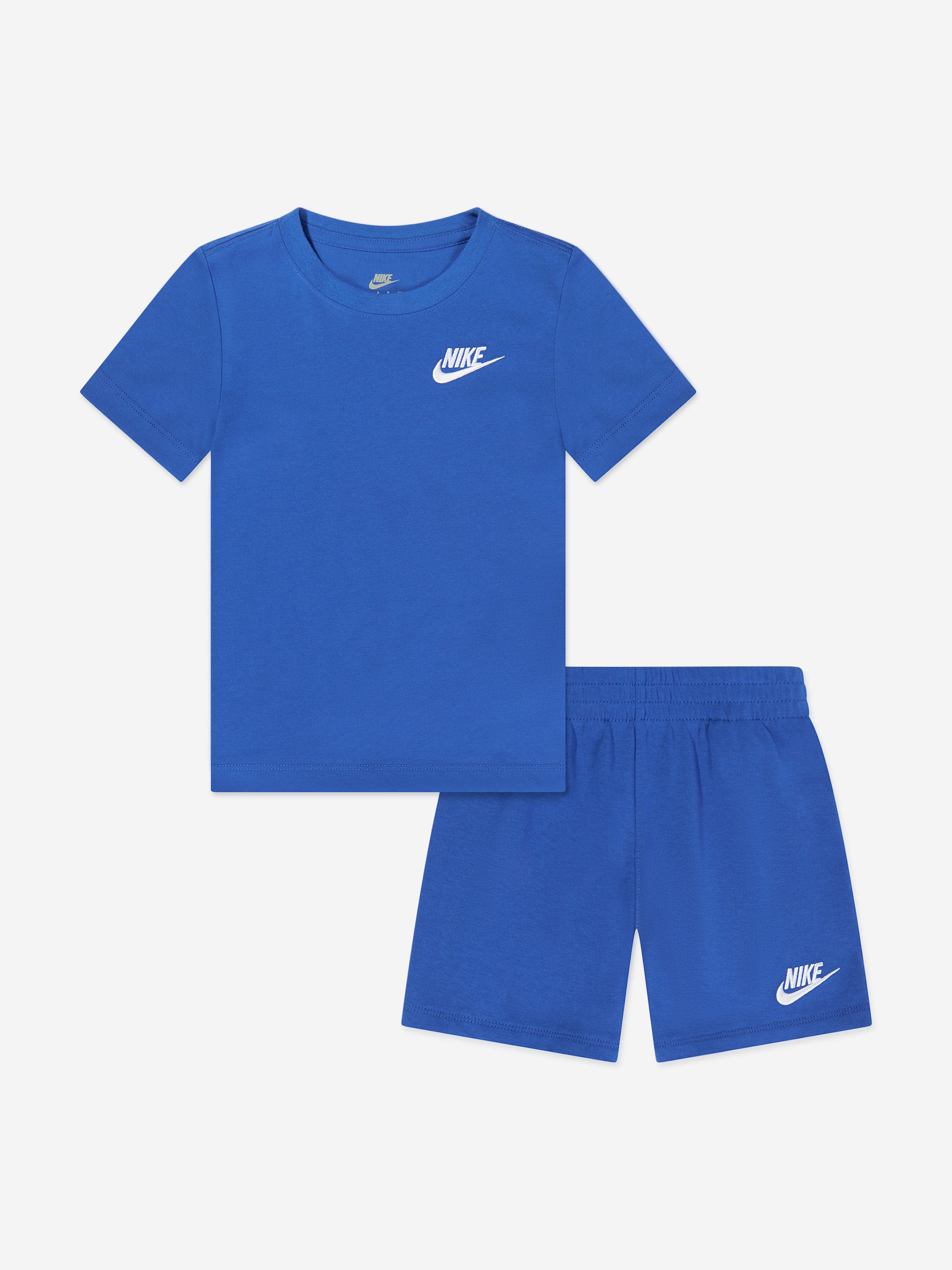 Kids Club LBR Knit Short Set in Blue