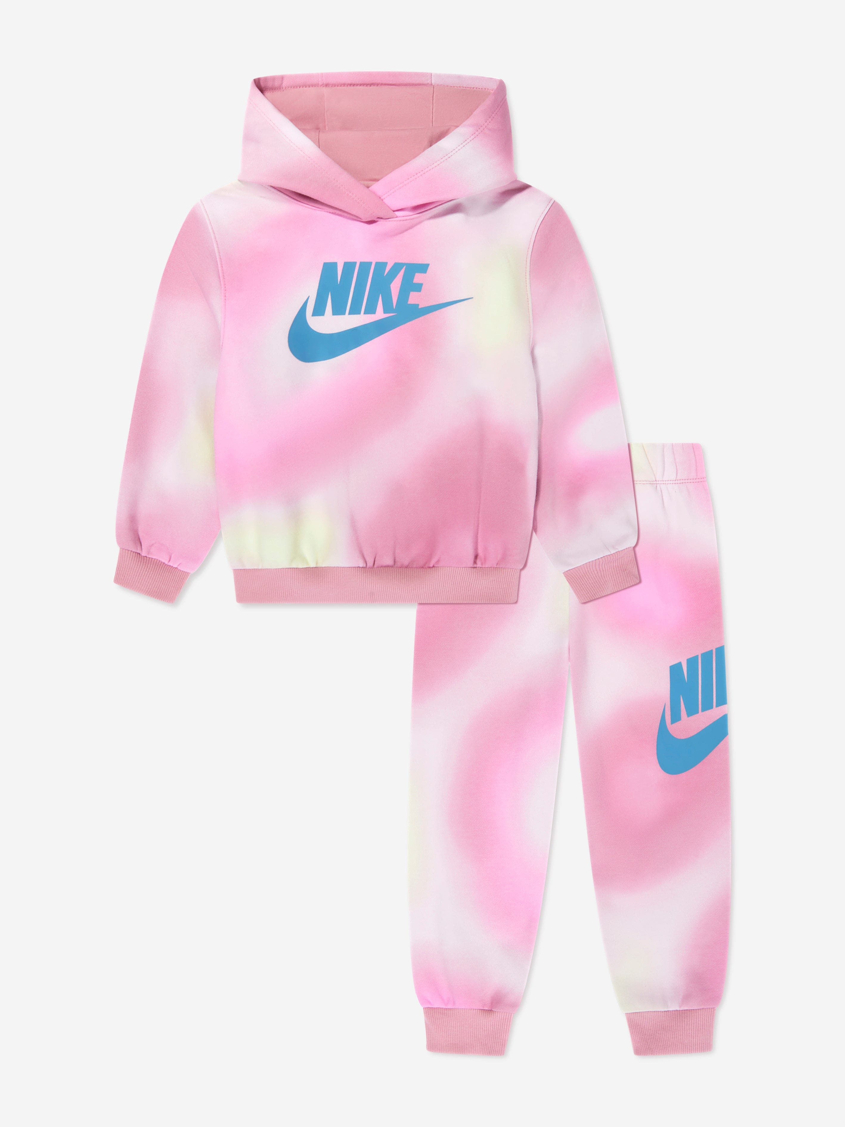 Girls Solarised Tracksuit in Pink