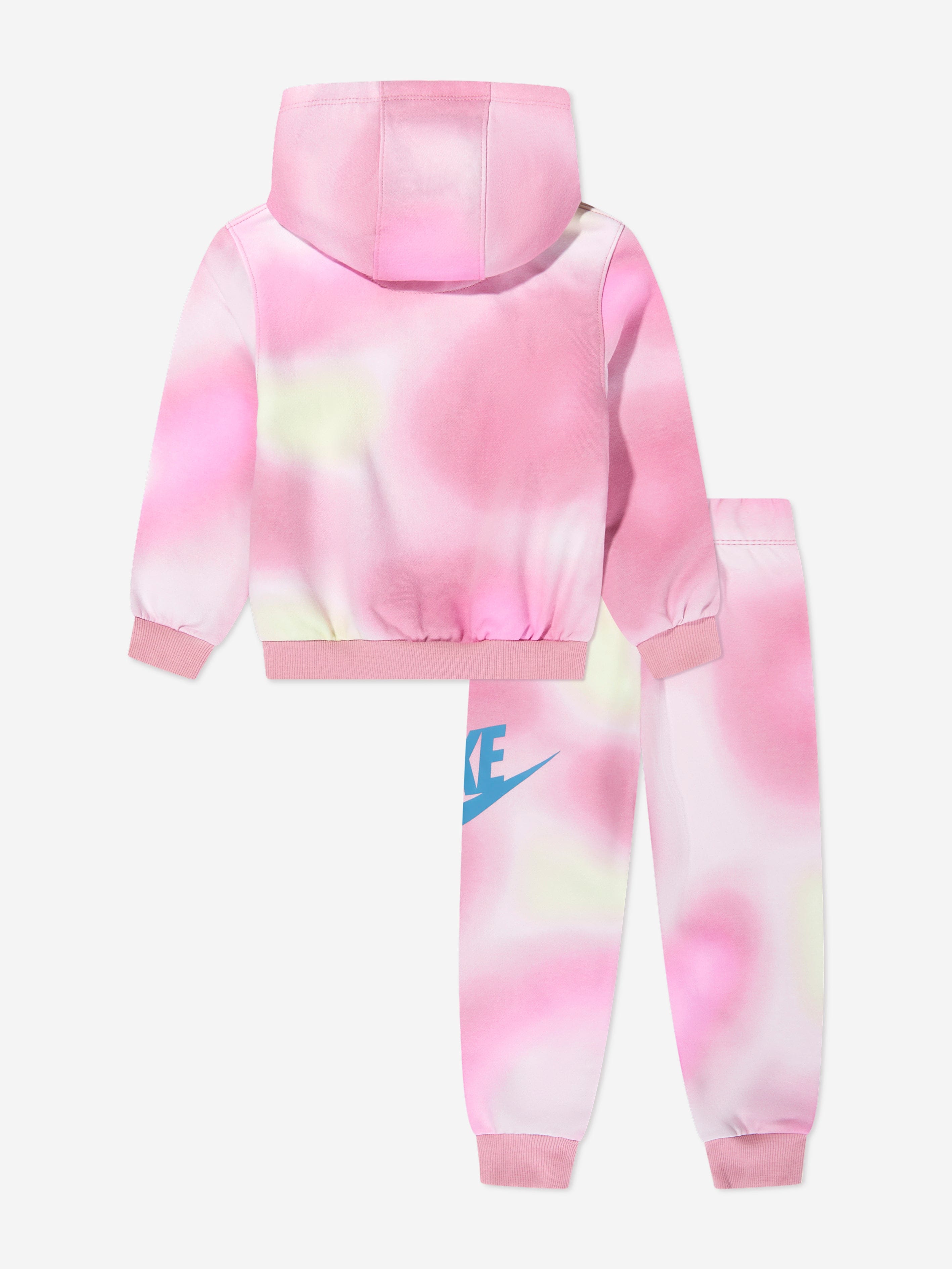 Girls Solarised Tracksuit in Pink