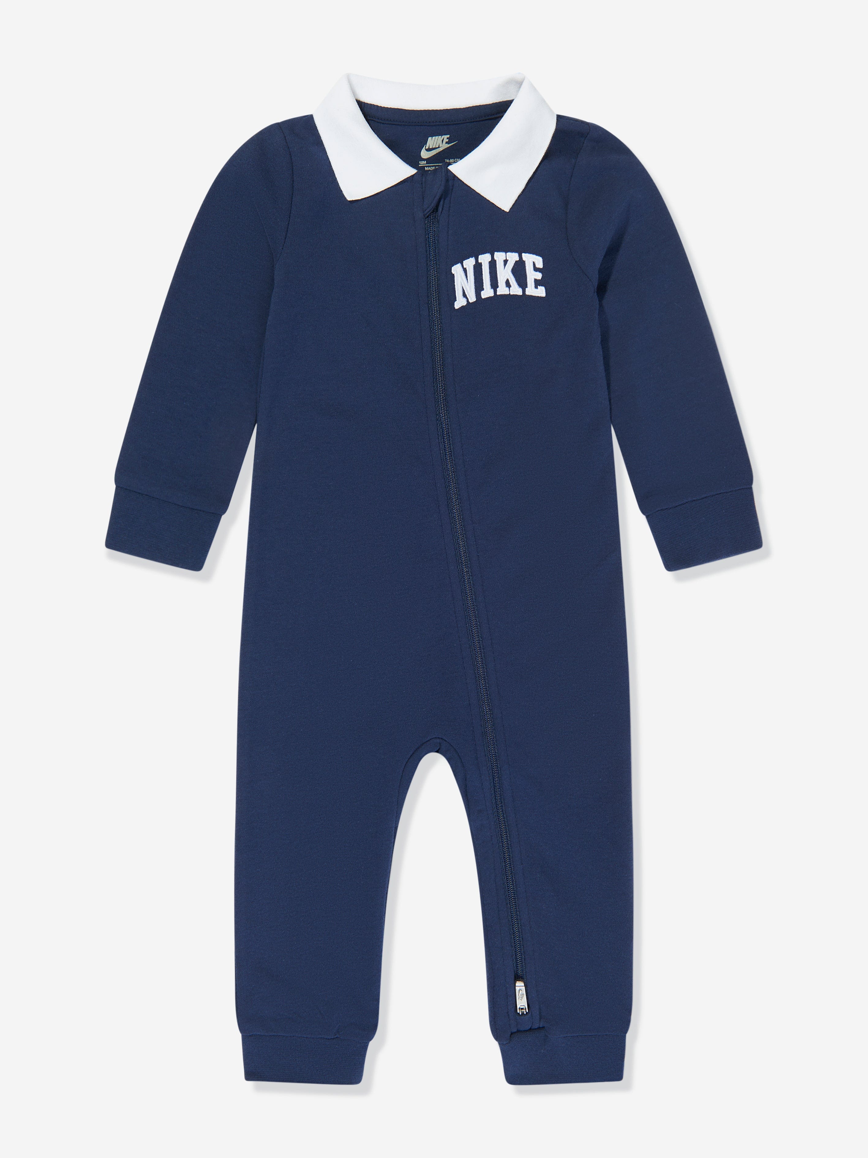 Baby Polo Coverall in Navy