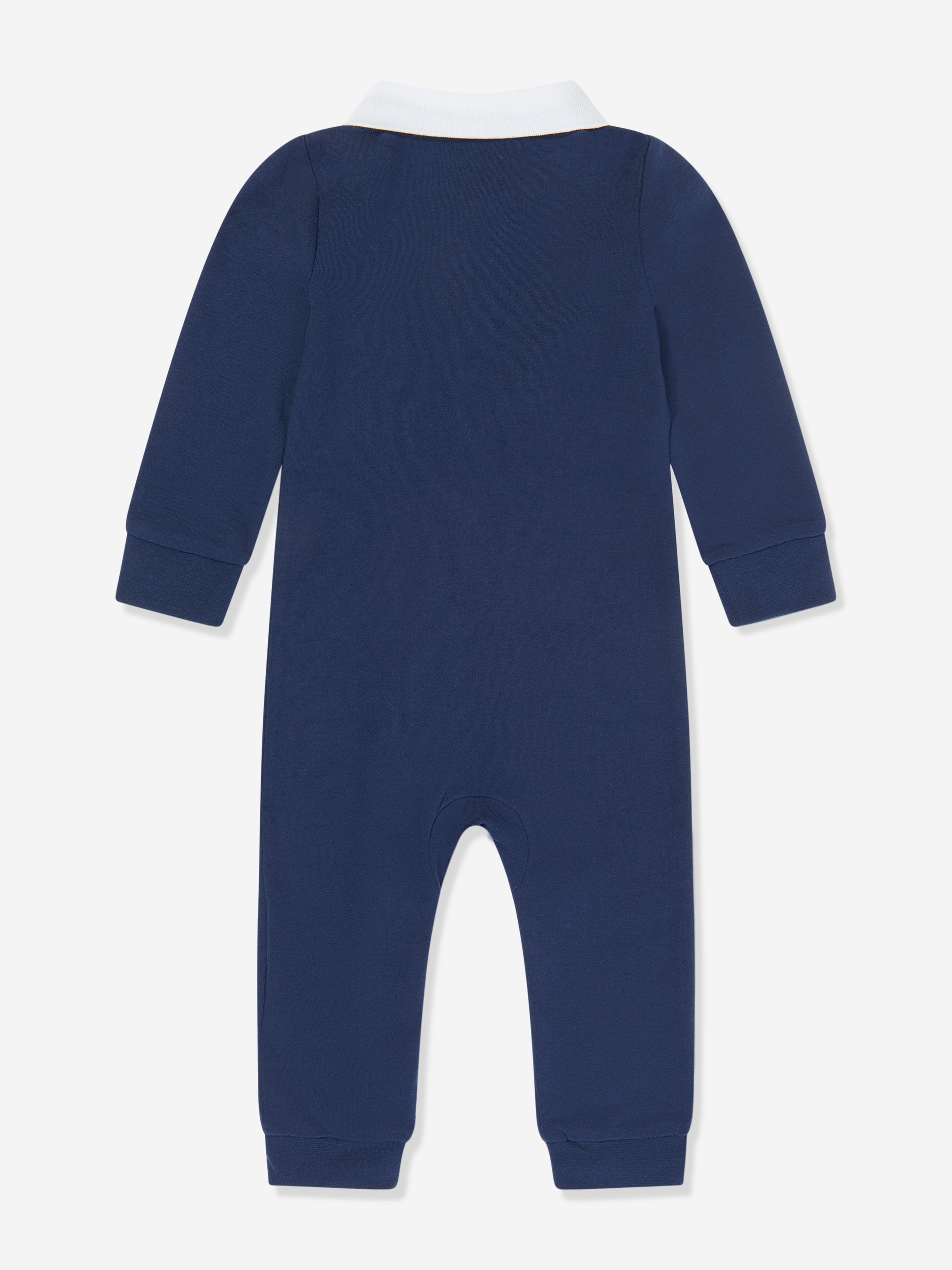 Baby Polo Coverall in Navy