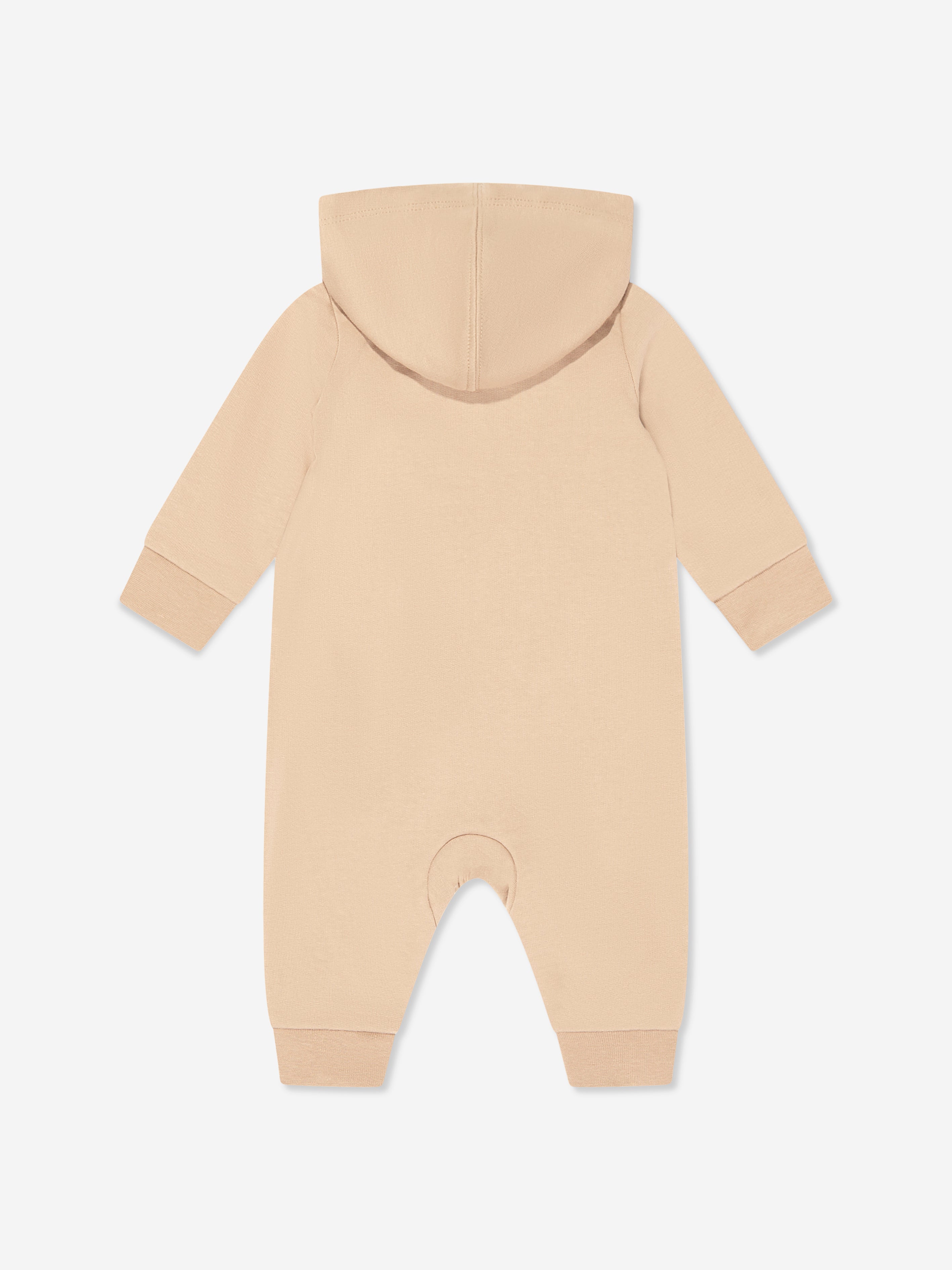 Baby Essentials Hooded Coverall in Beige