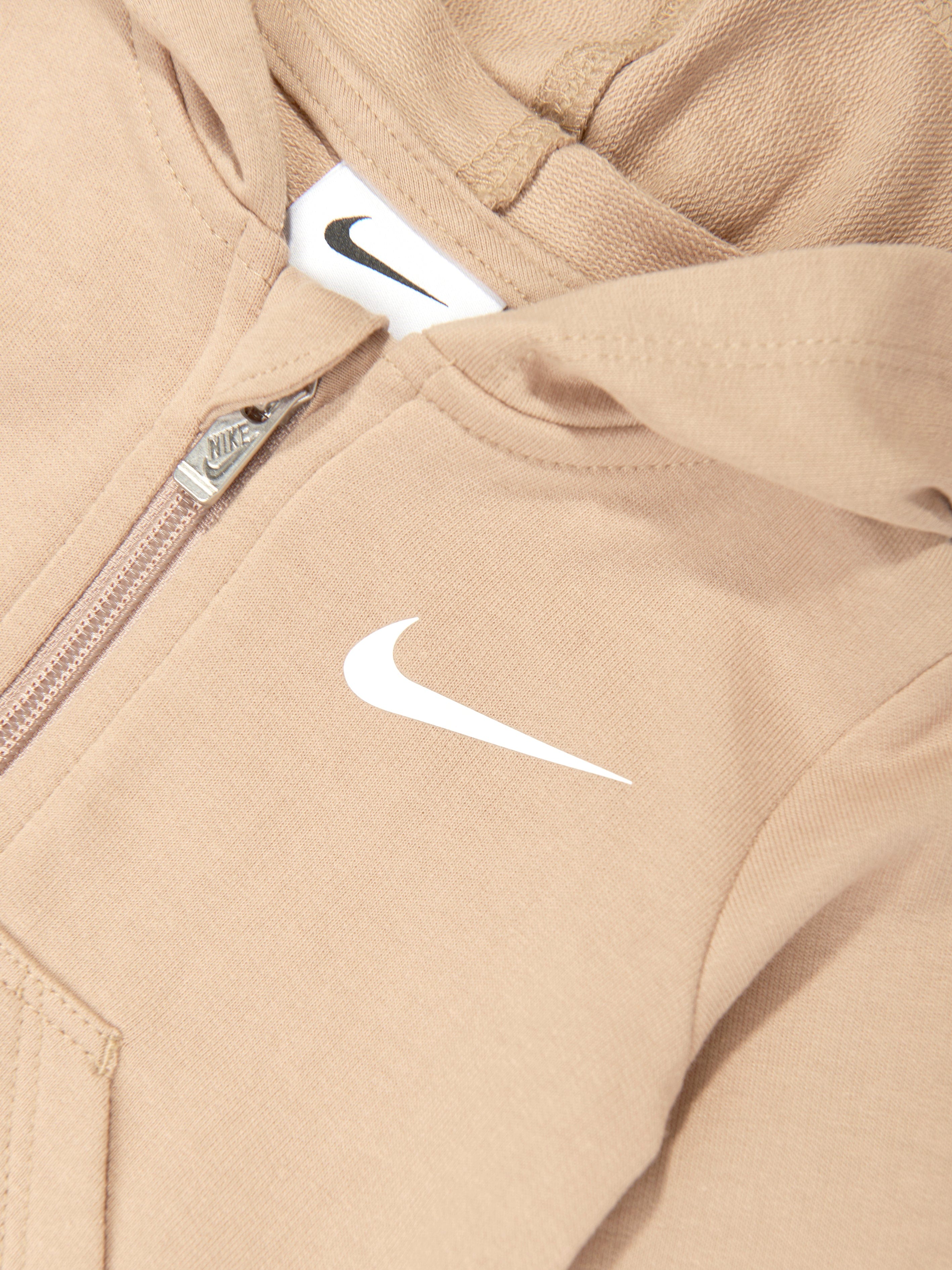 Baby Essentials Hooded Coverall in Beige