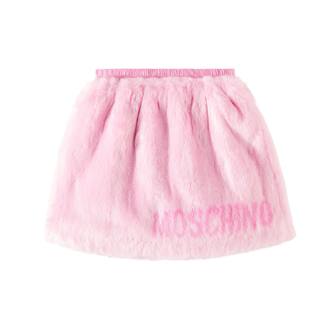 Girls Pink Plush Skirt