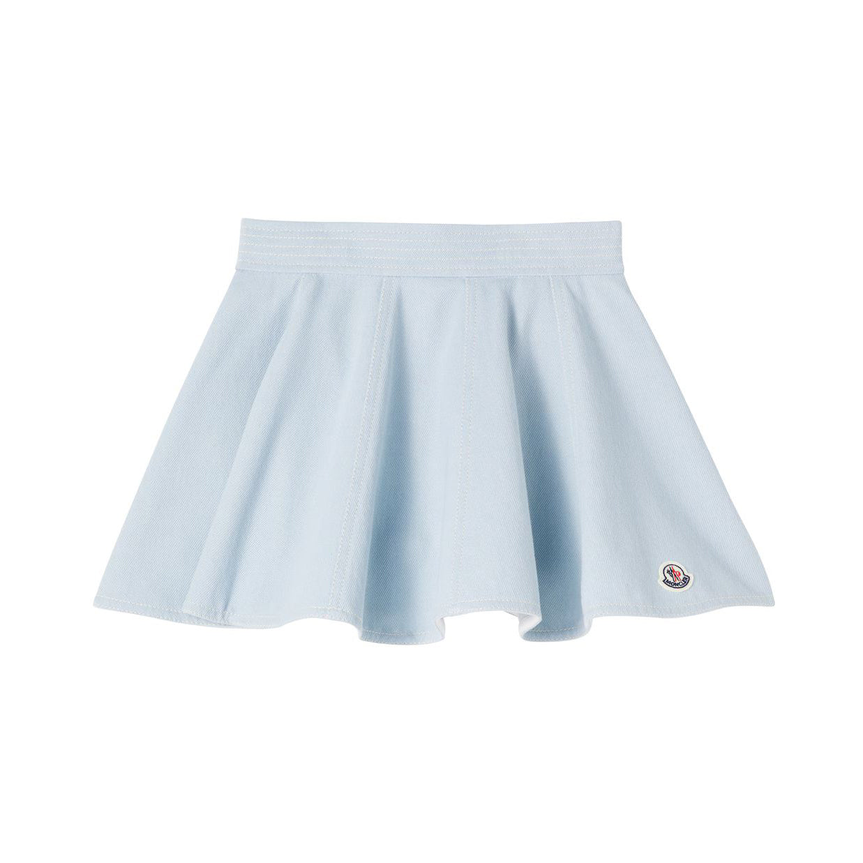 Girls Light Blue Cotton Skirt