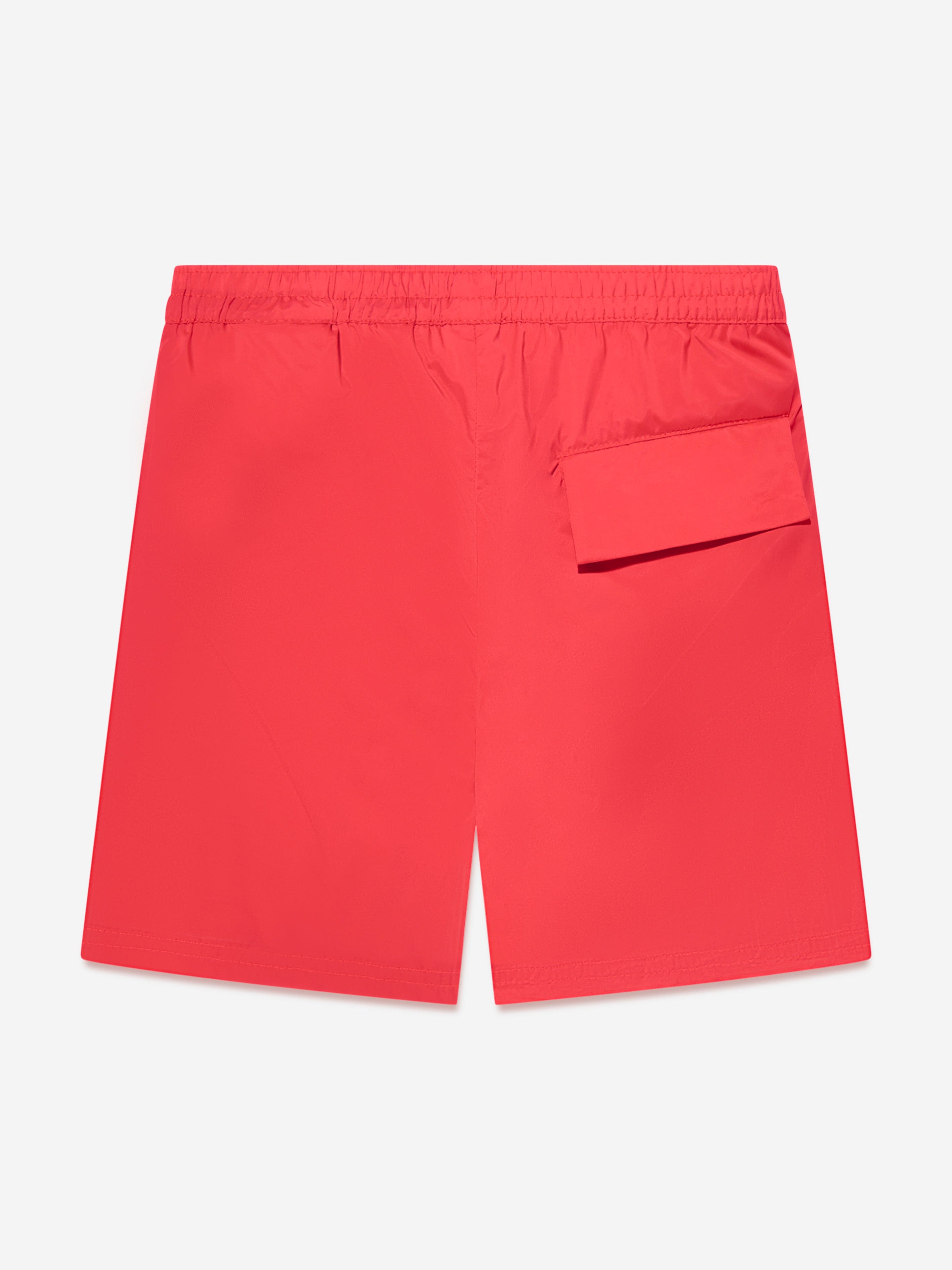 Palm Angels Boys Overlogo Swim Shorts in Red