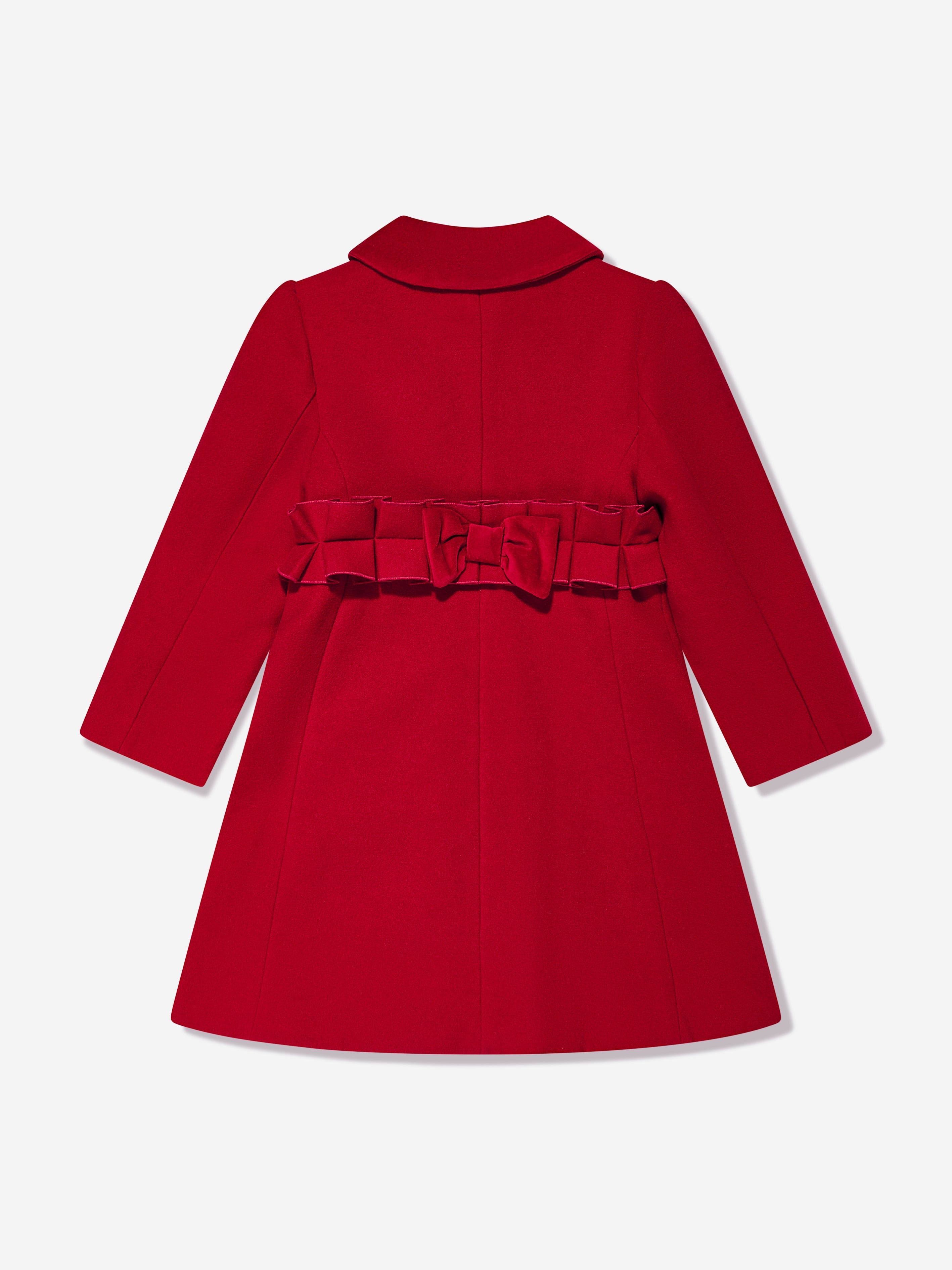 Girls Felted Coat in Red