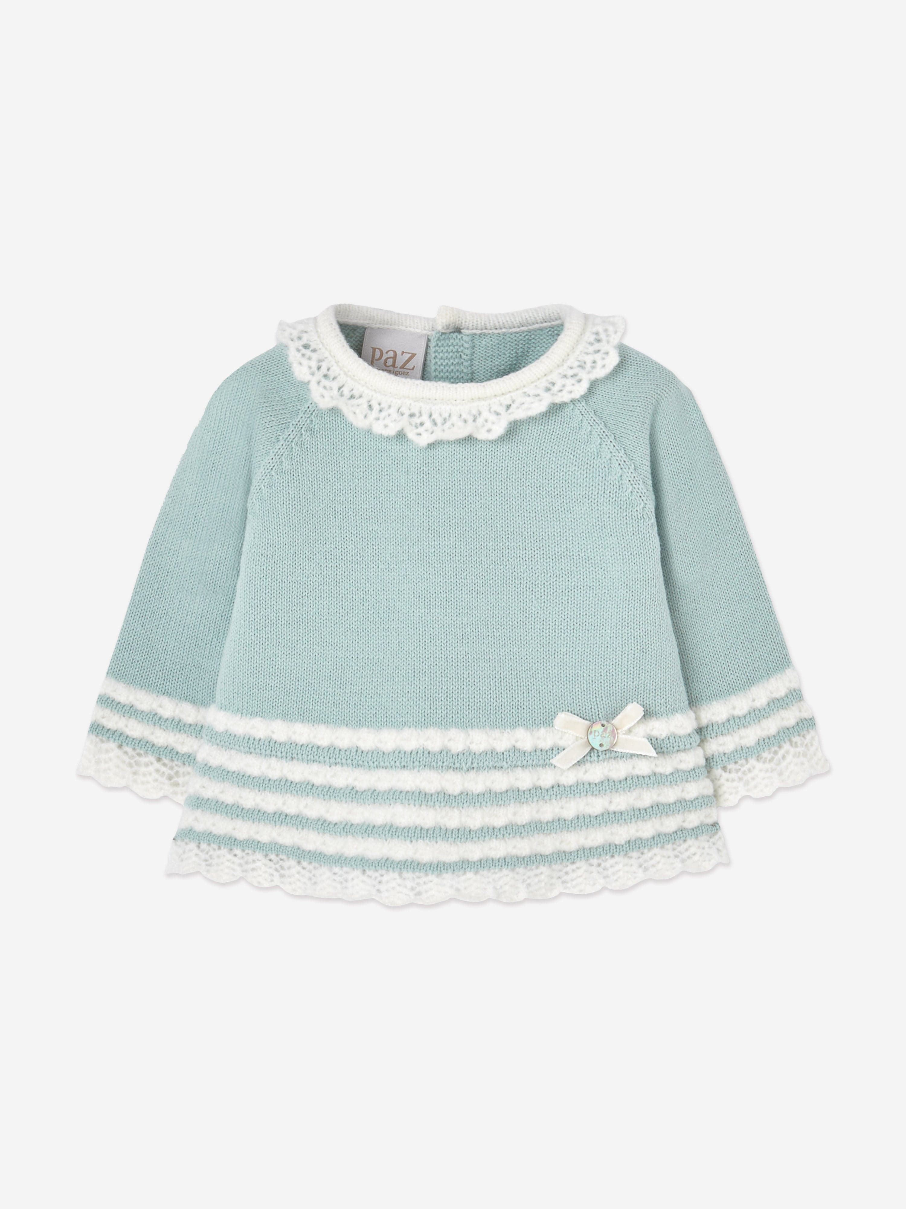 Baby Girls Knitted 2 Piece Set in Green