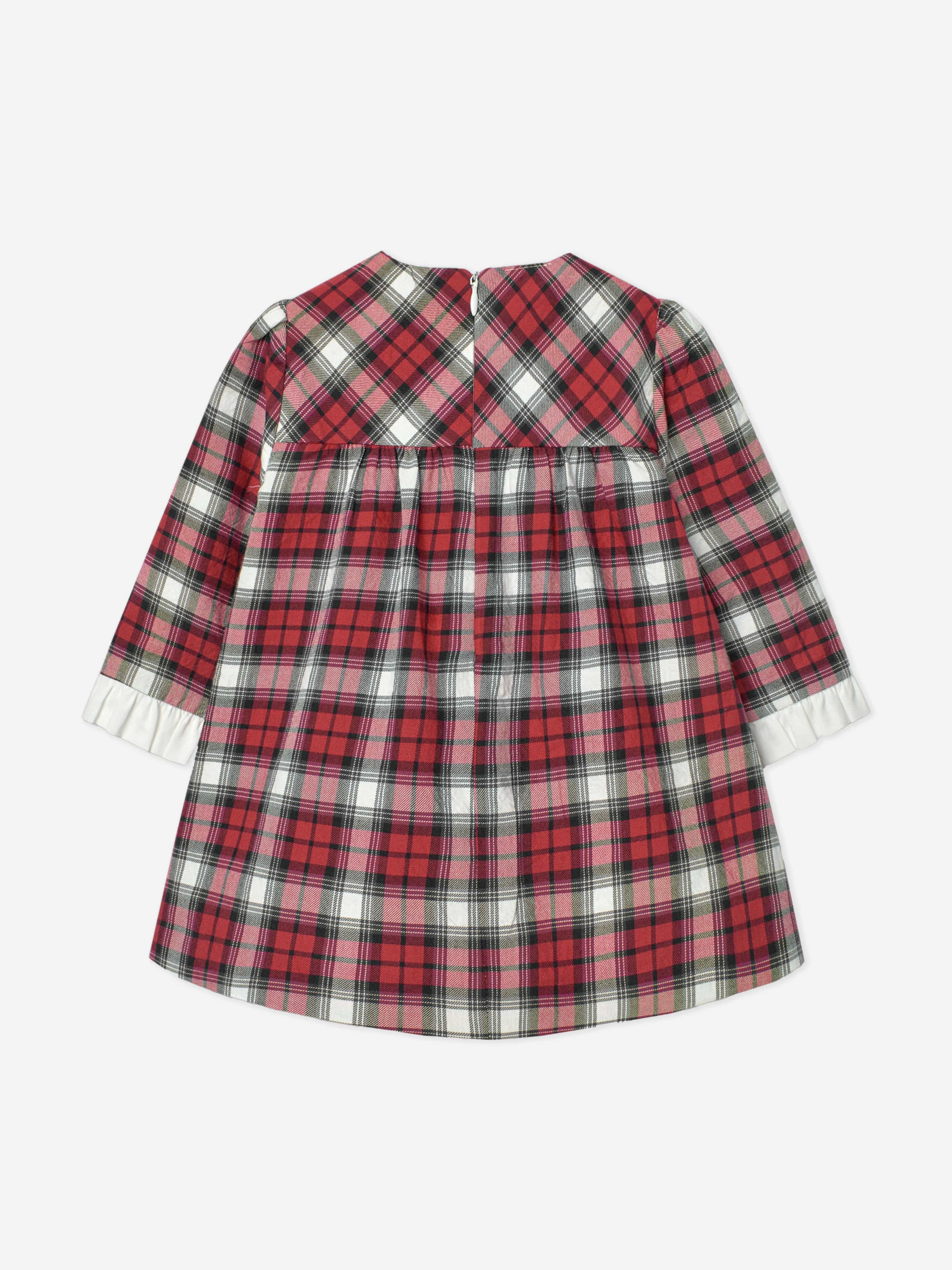 Paz Rodriguez Girls Tartan Dress in Red
