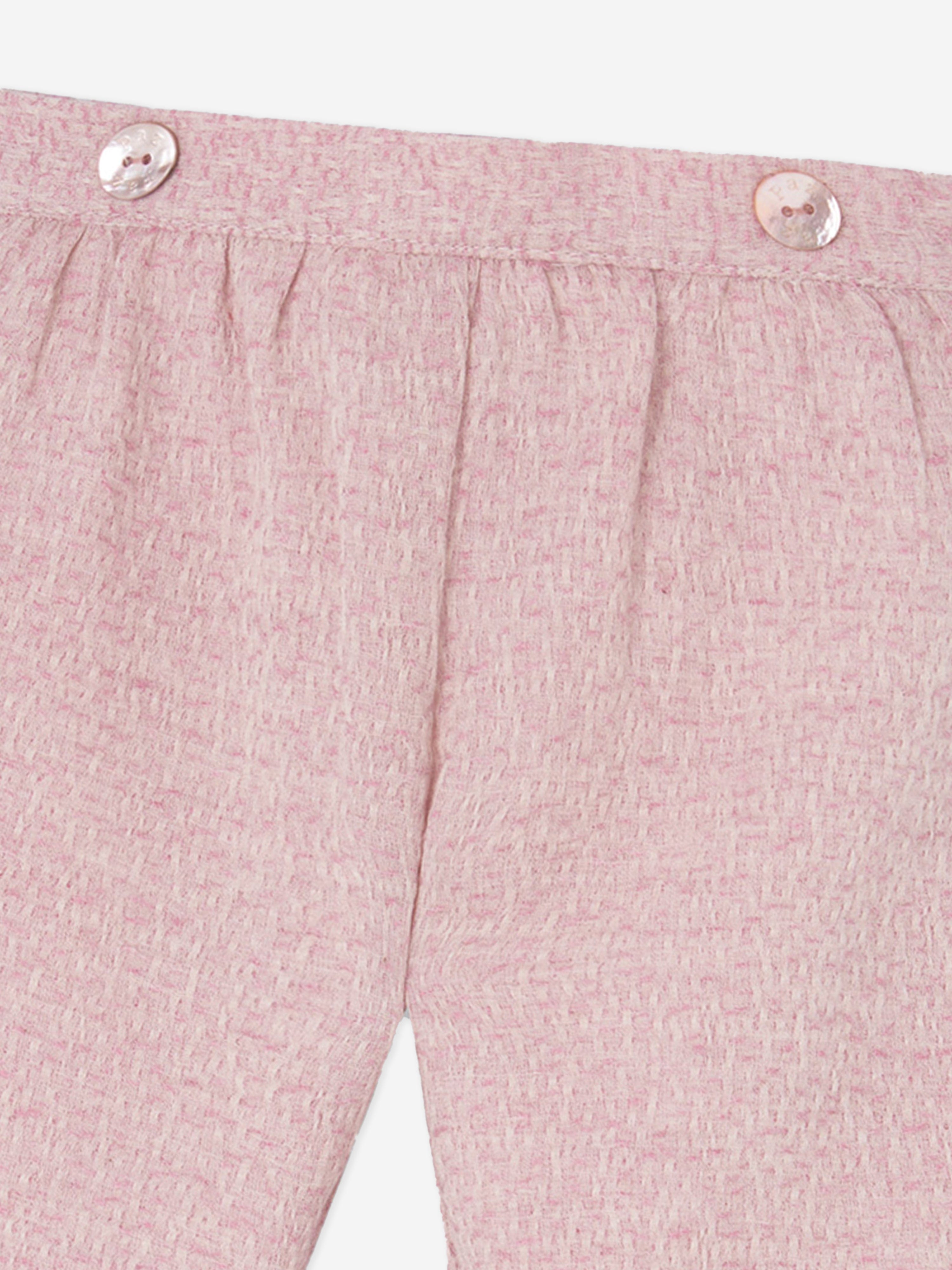 Baby Girls Cotton Trousers in Pink