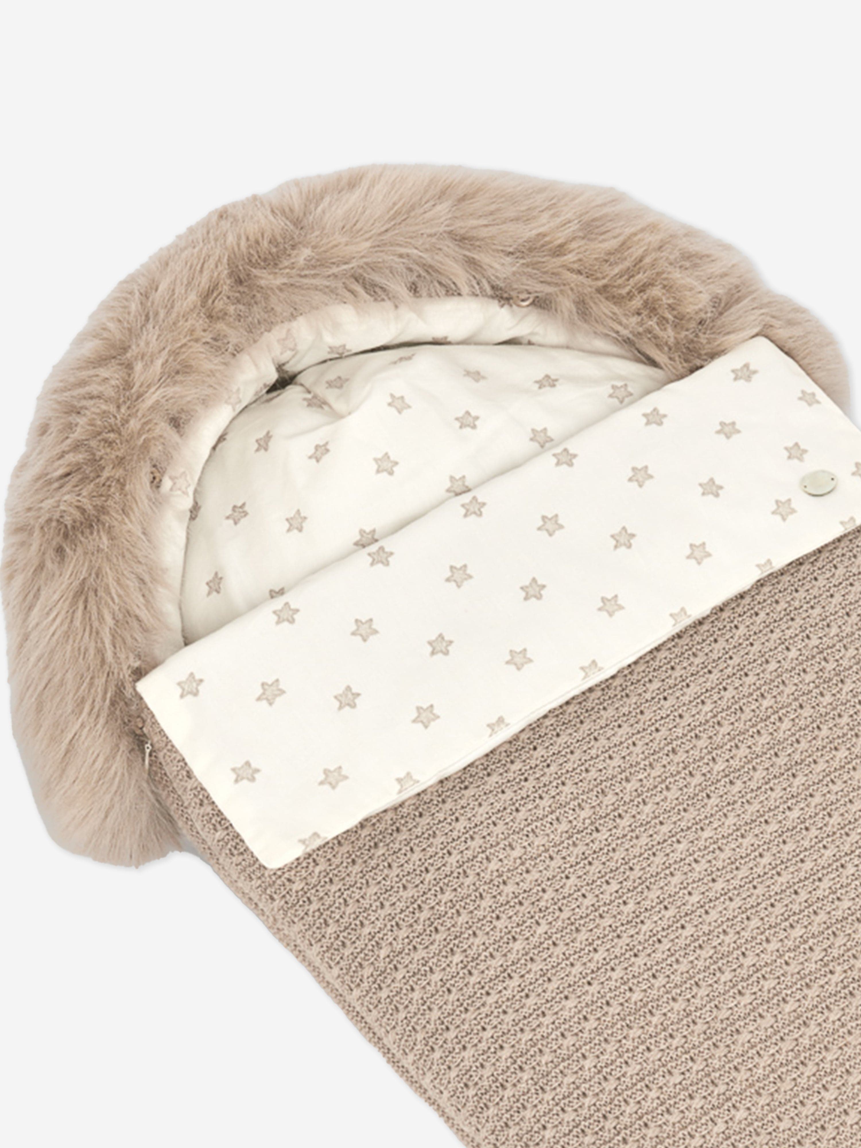 Baby Cotton and Cashmere Nest in Beige