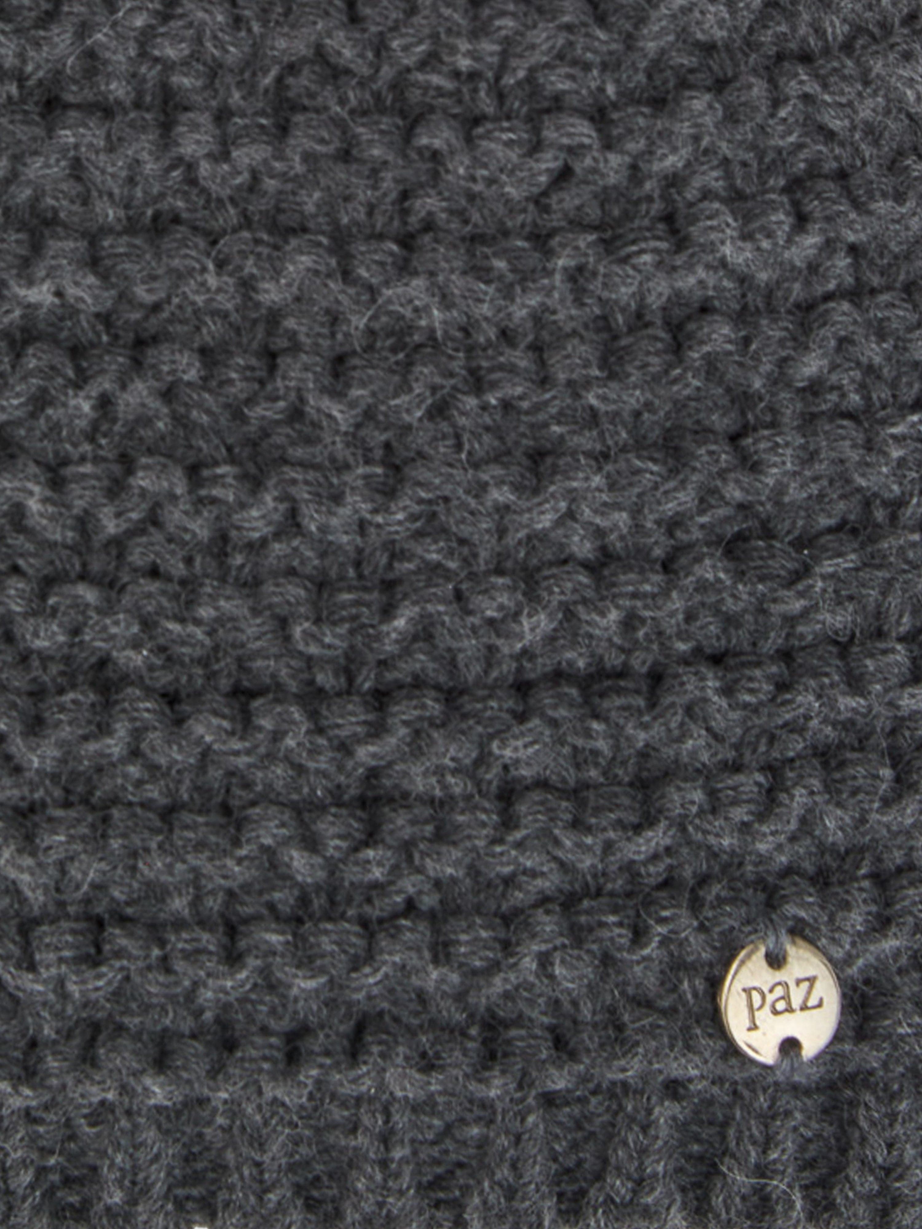 Baby Wool Knit Pom-Pom Hat in Grey