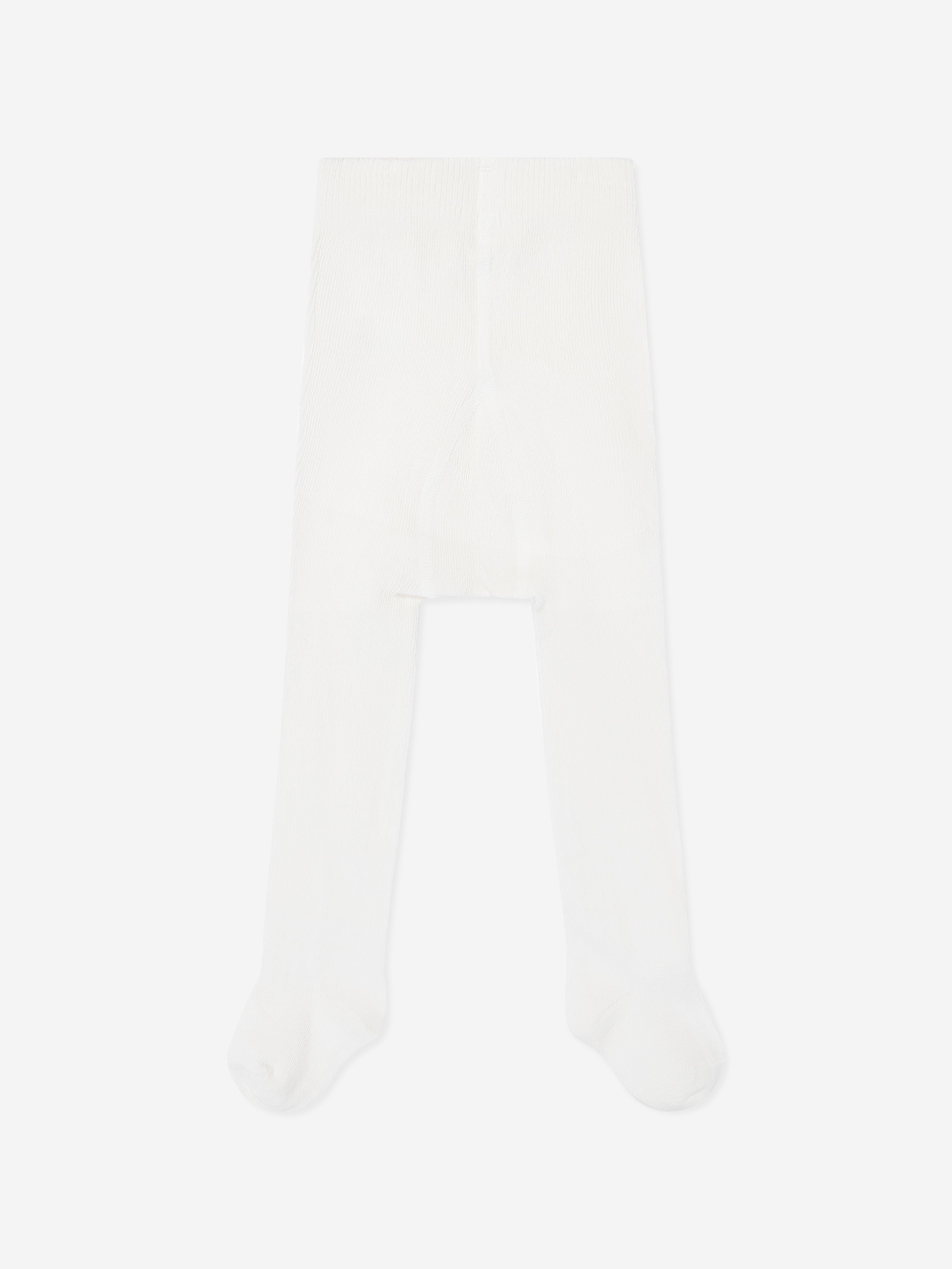 Baby Girls Cotton Tights in White