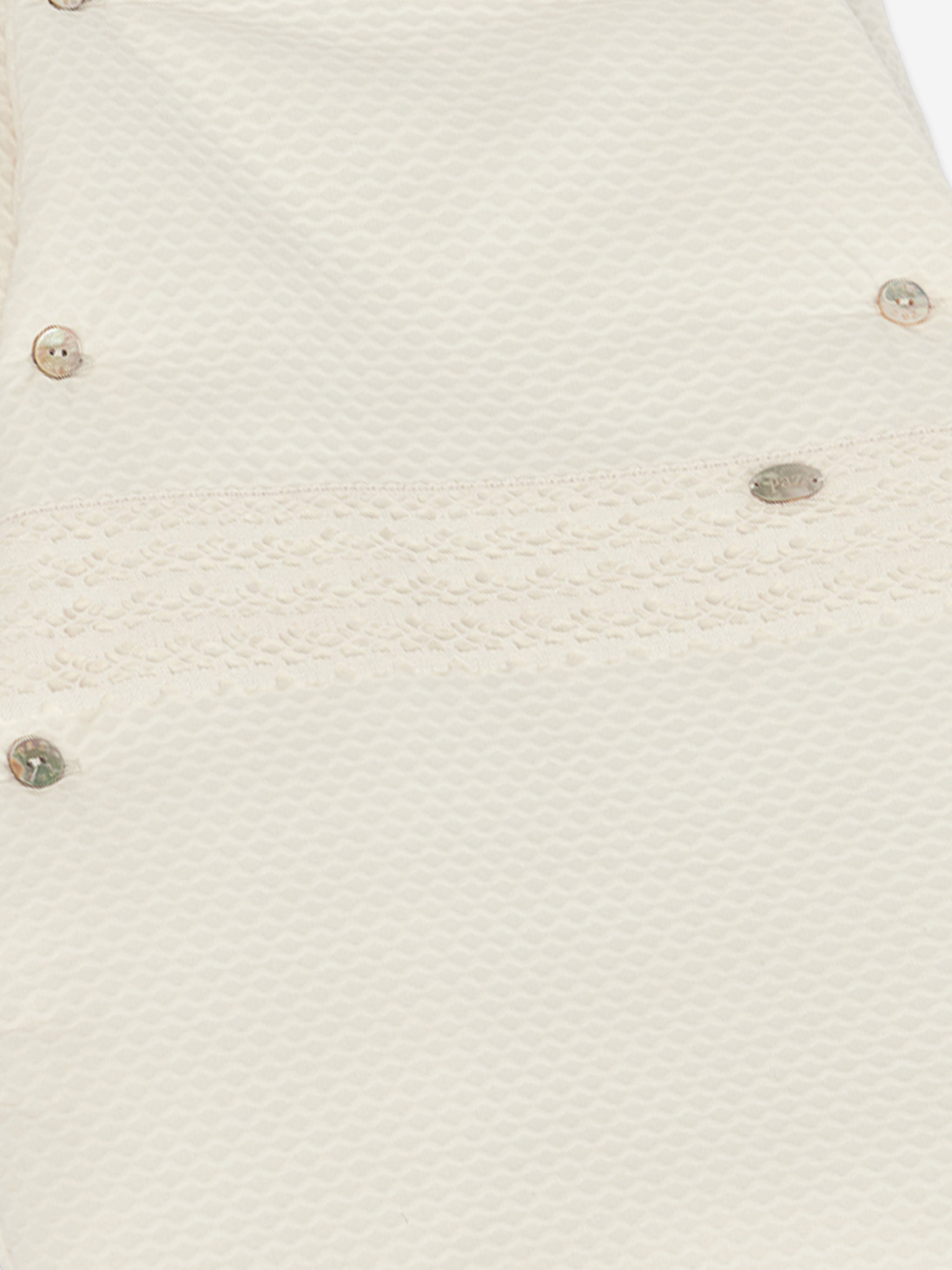 Baby Lace Trim Nest in Ivory