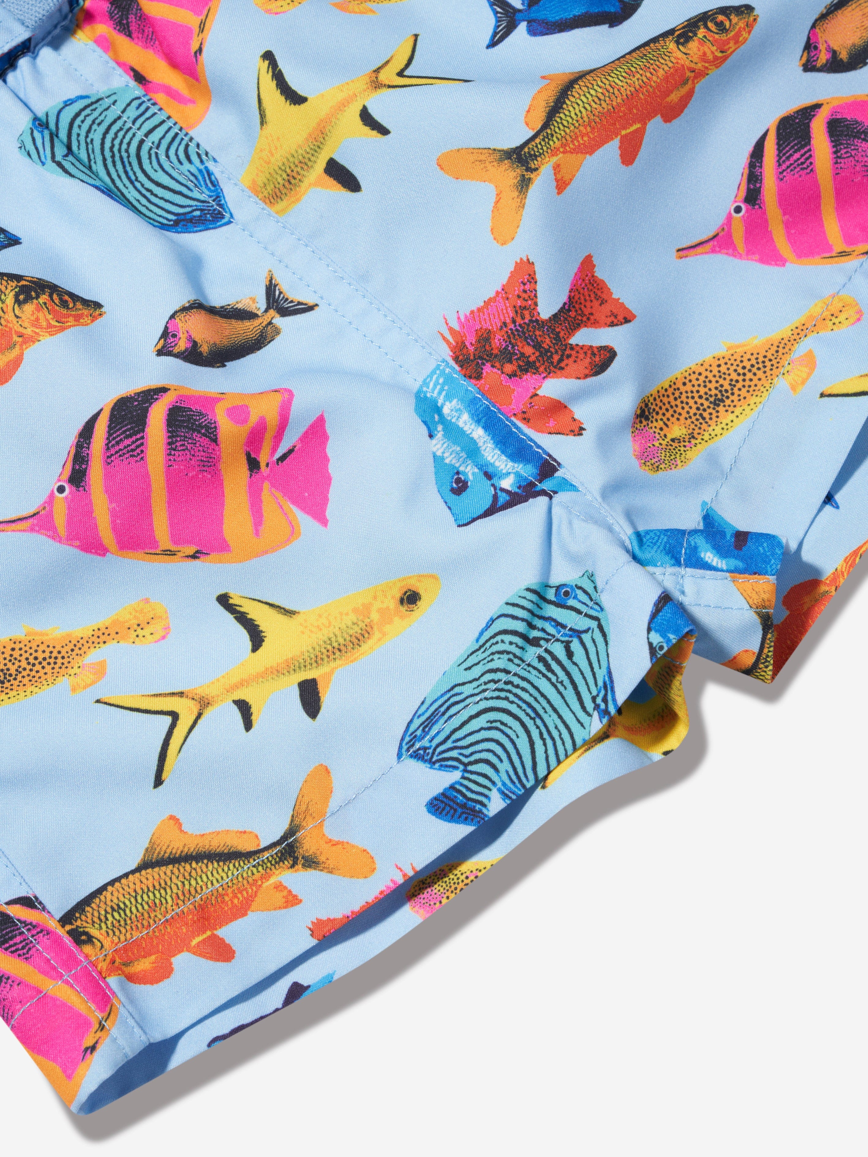 Rachel Riley Baby Boys Tropical Fish Swim Shorts in Multicolour