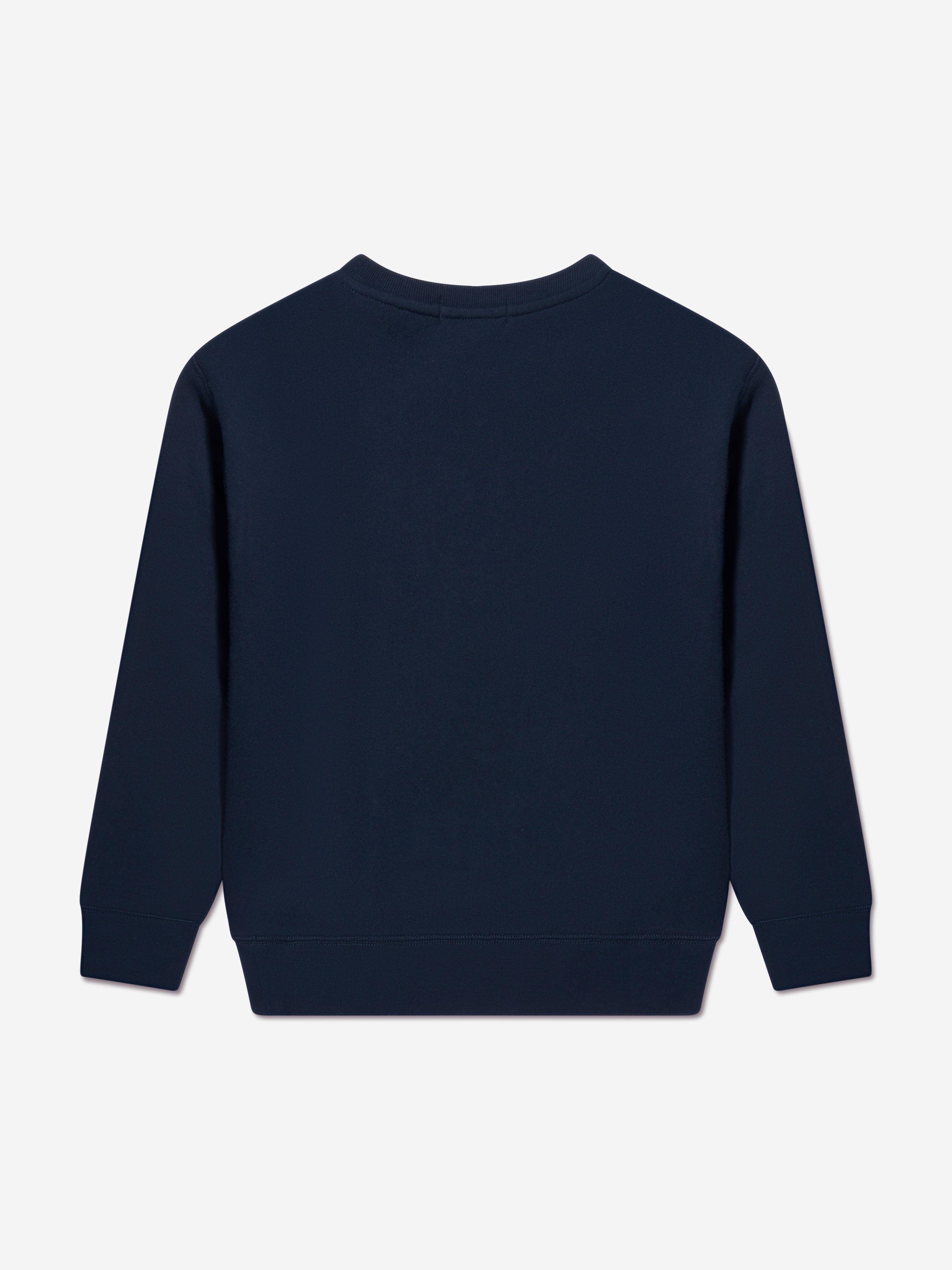 Ralph Lauren Boys Navy Cotton Fleece Sweater