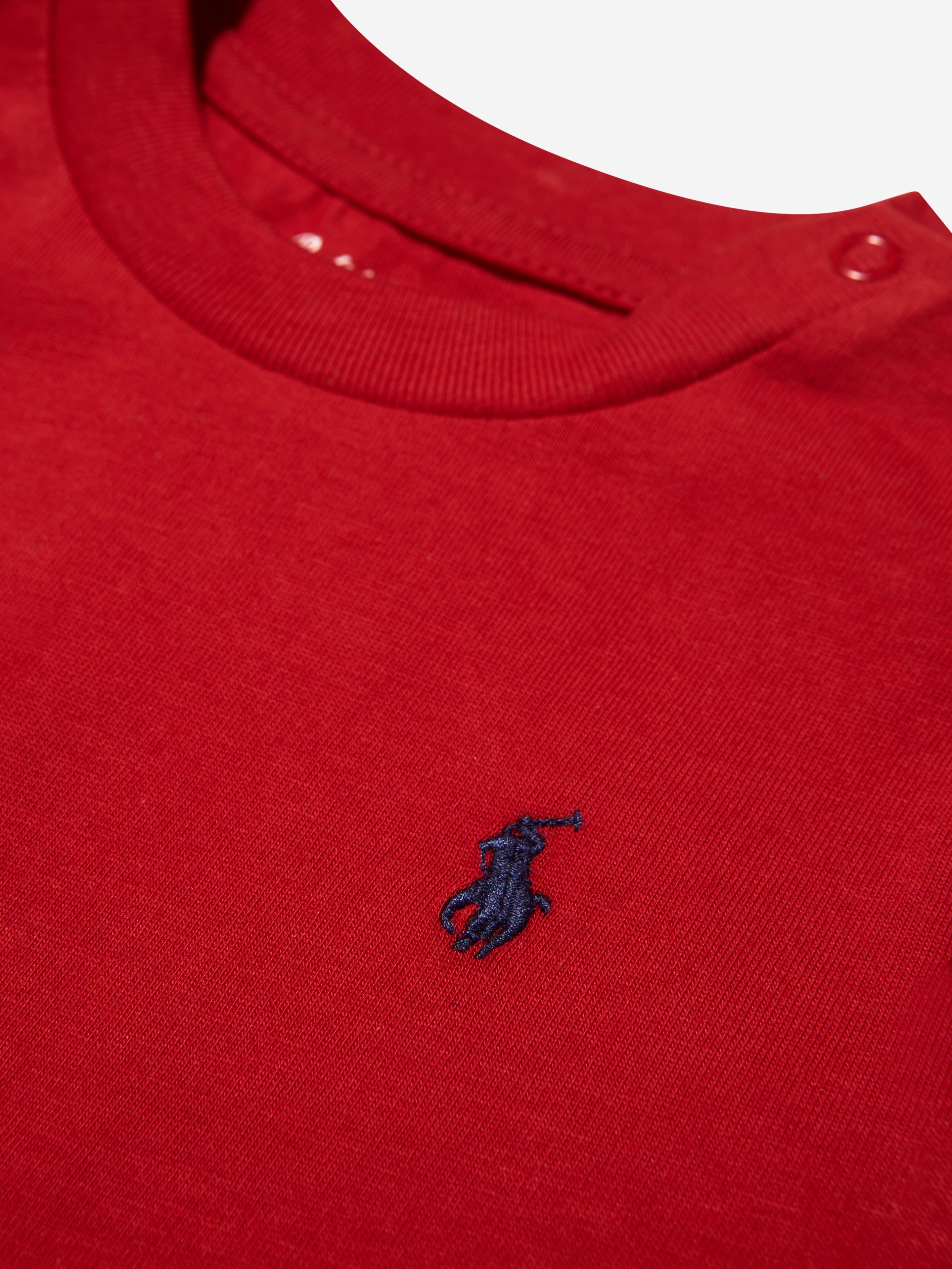 Baby Boys Jersey Logo T-Shirt in Red