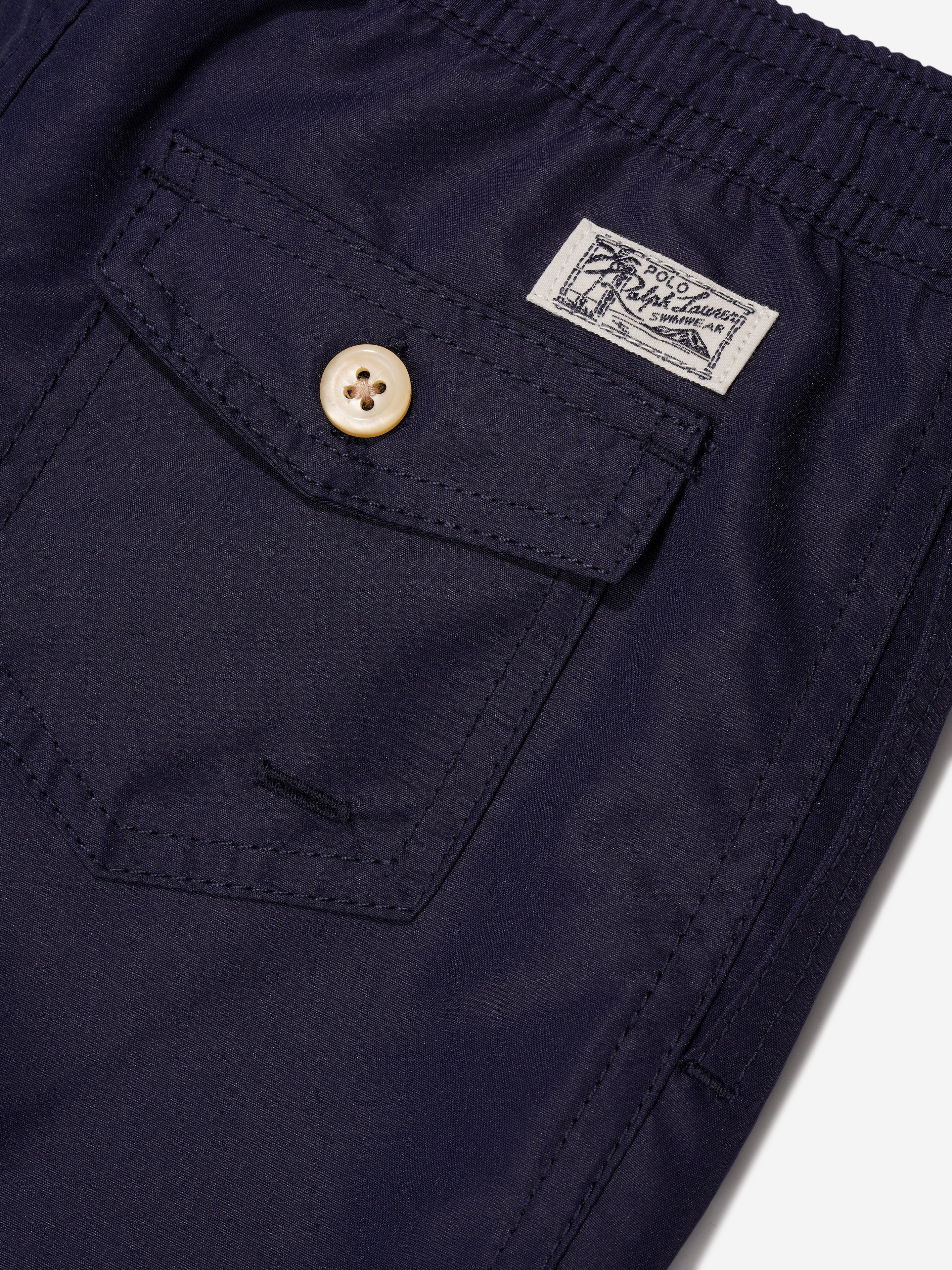 Ralph Lauren Boys Logo Swim Shorts in Navy