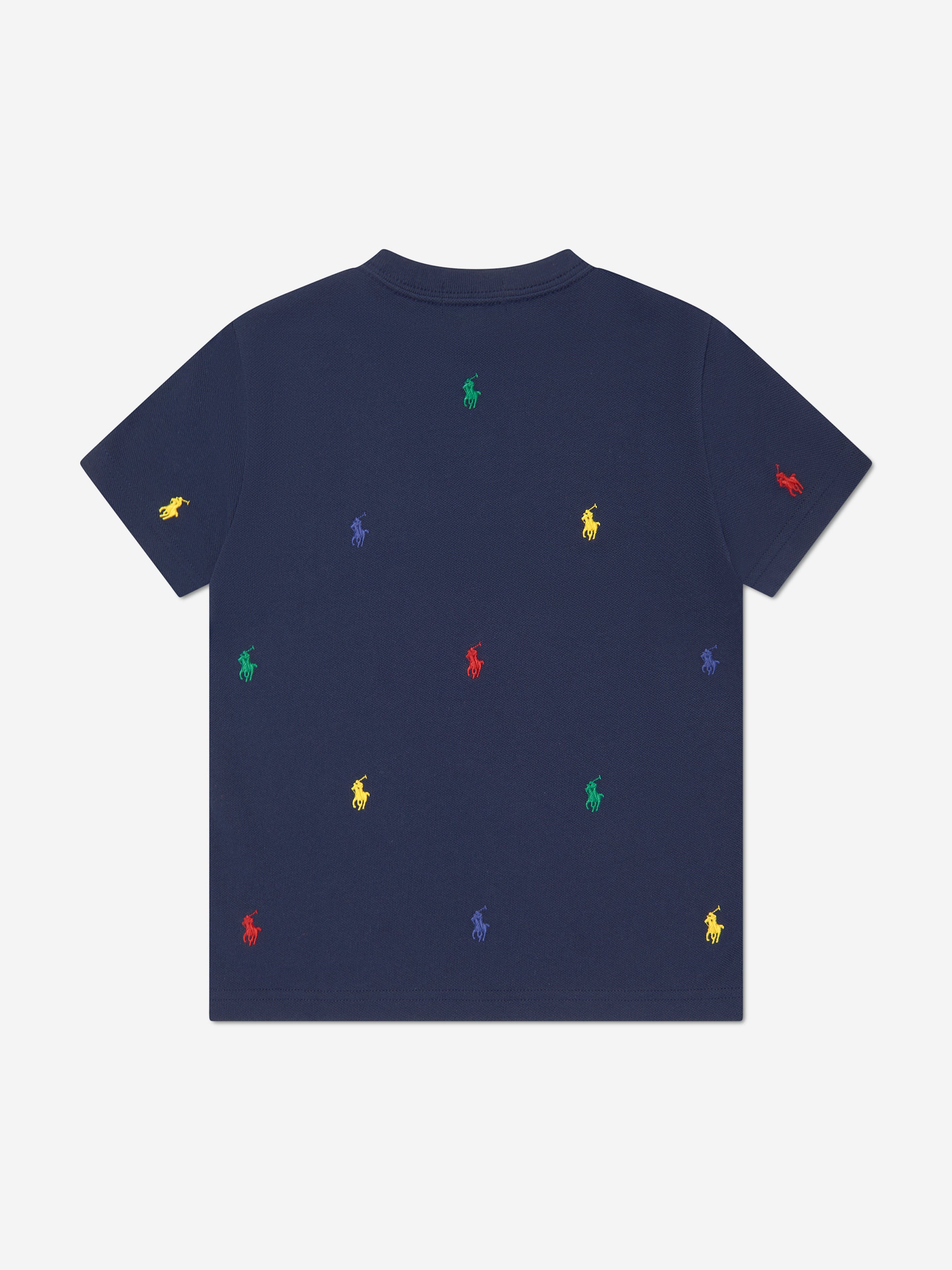 Ralph Lauren Boys Multic Logo T-Shirt in Navy