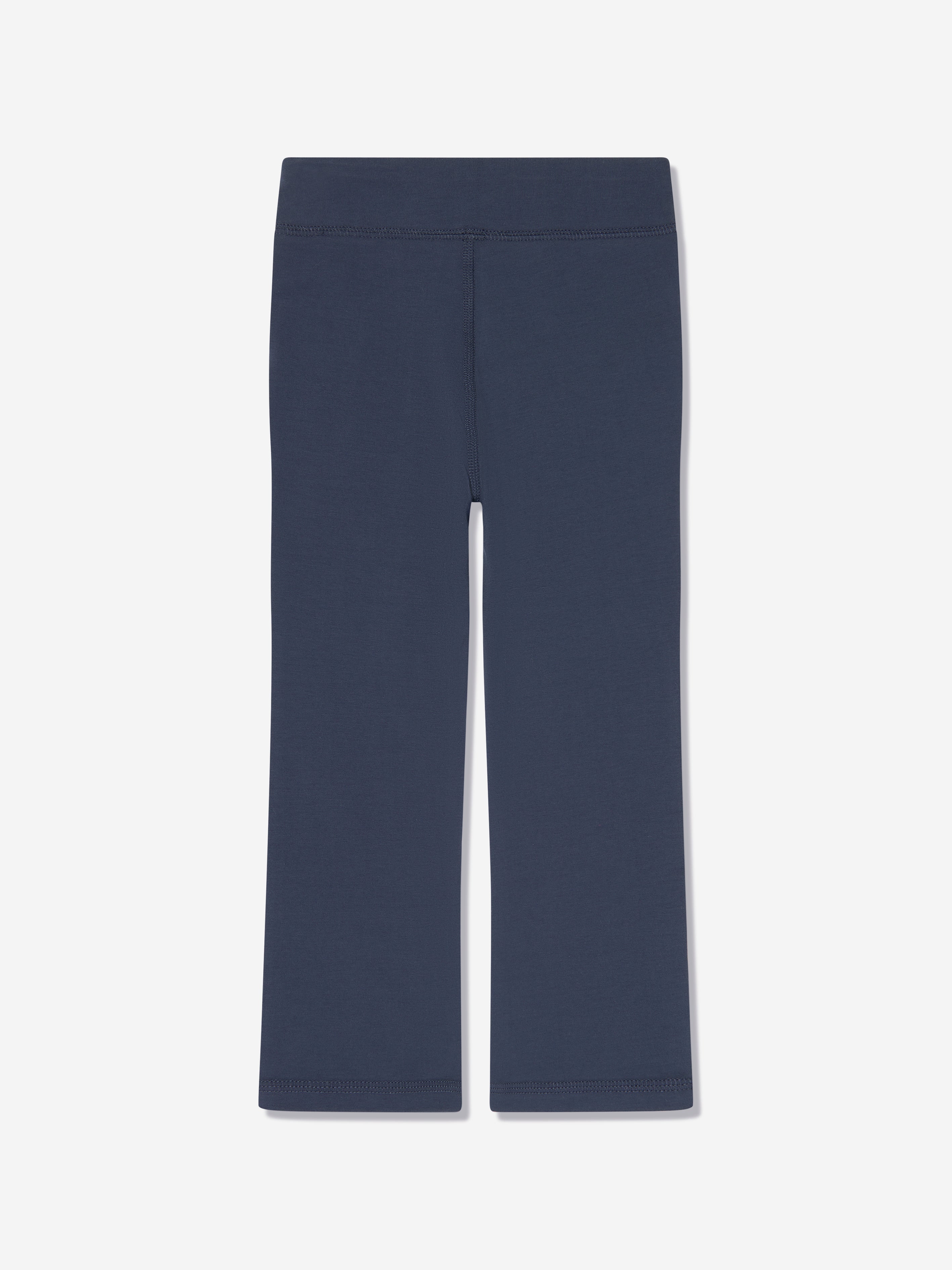Girls Flared Leggings in Navy