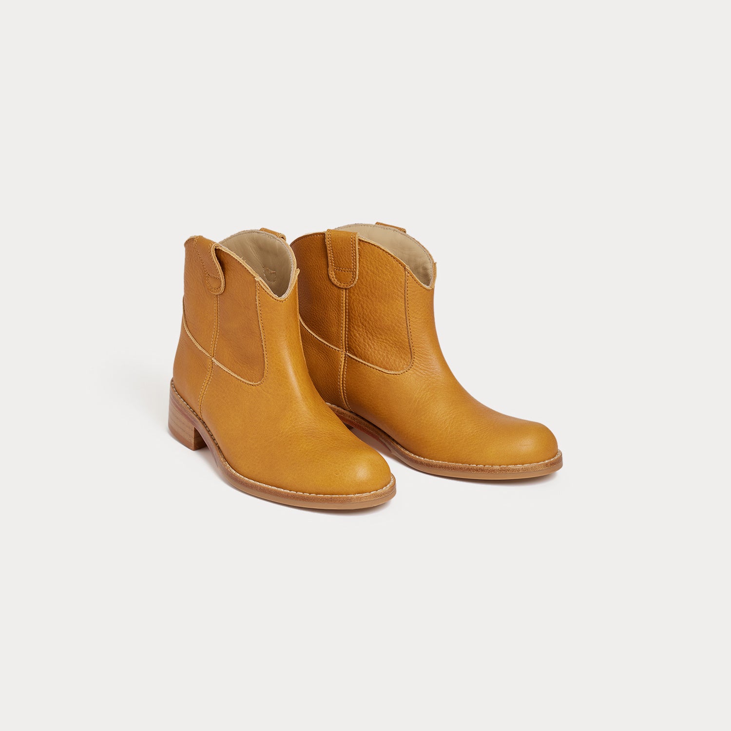 Girls Light Brown Short Boots