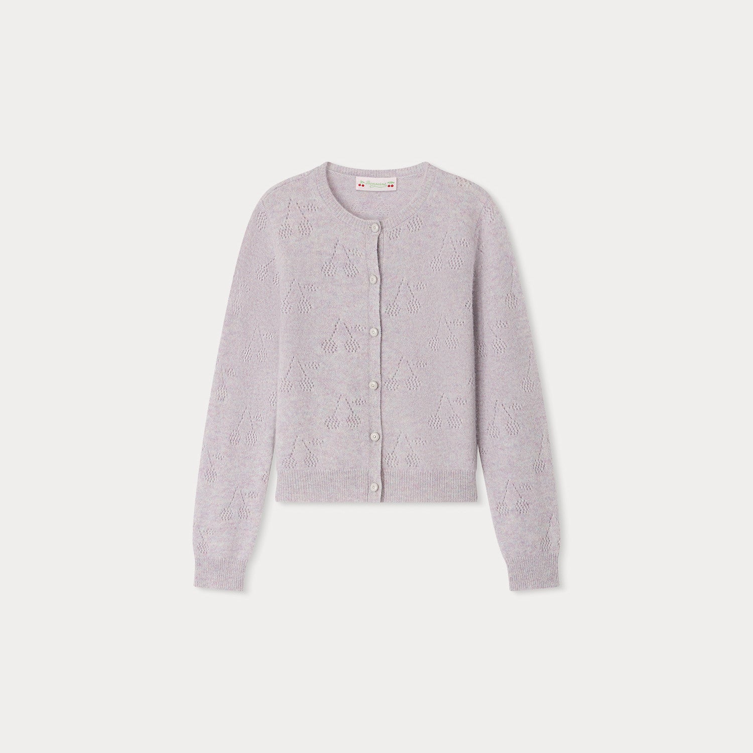 Girls Lilac Cashmere Cardigan