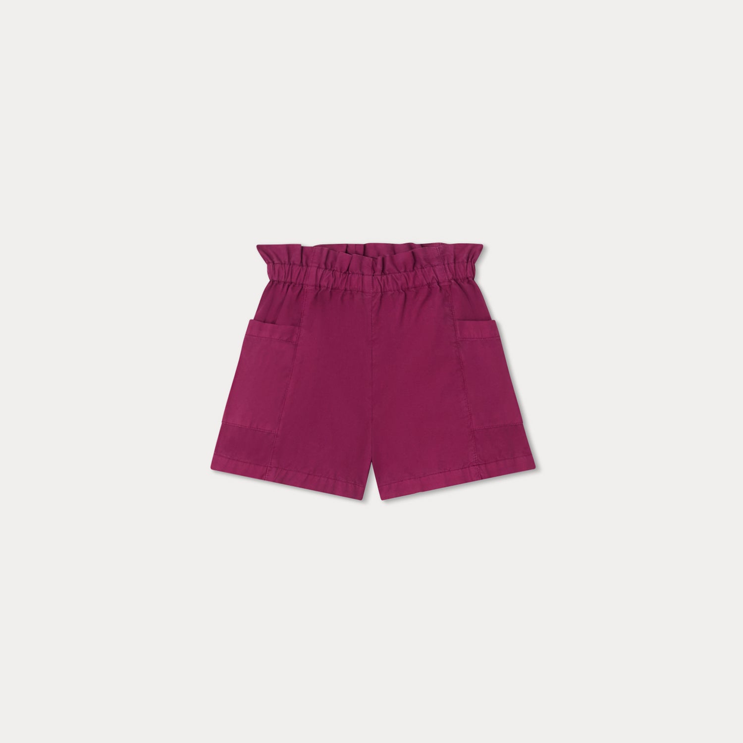 Baby Girls Fuchsia Cotton Shorts