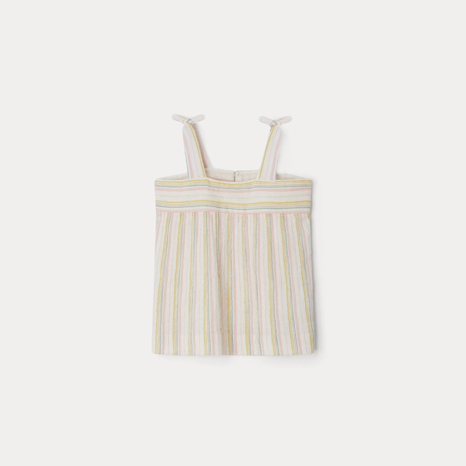 Baby Girls Multicolor Stripes Cotton Top