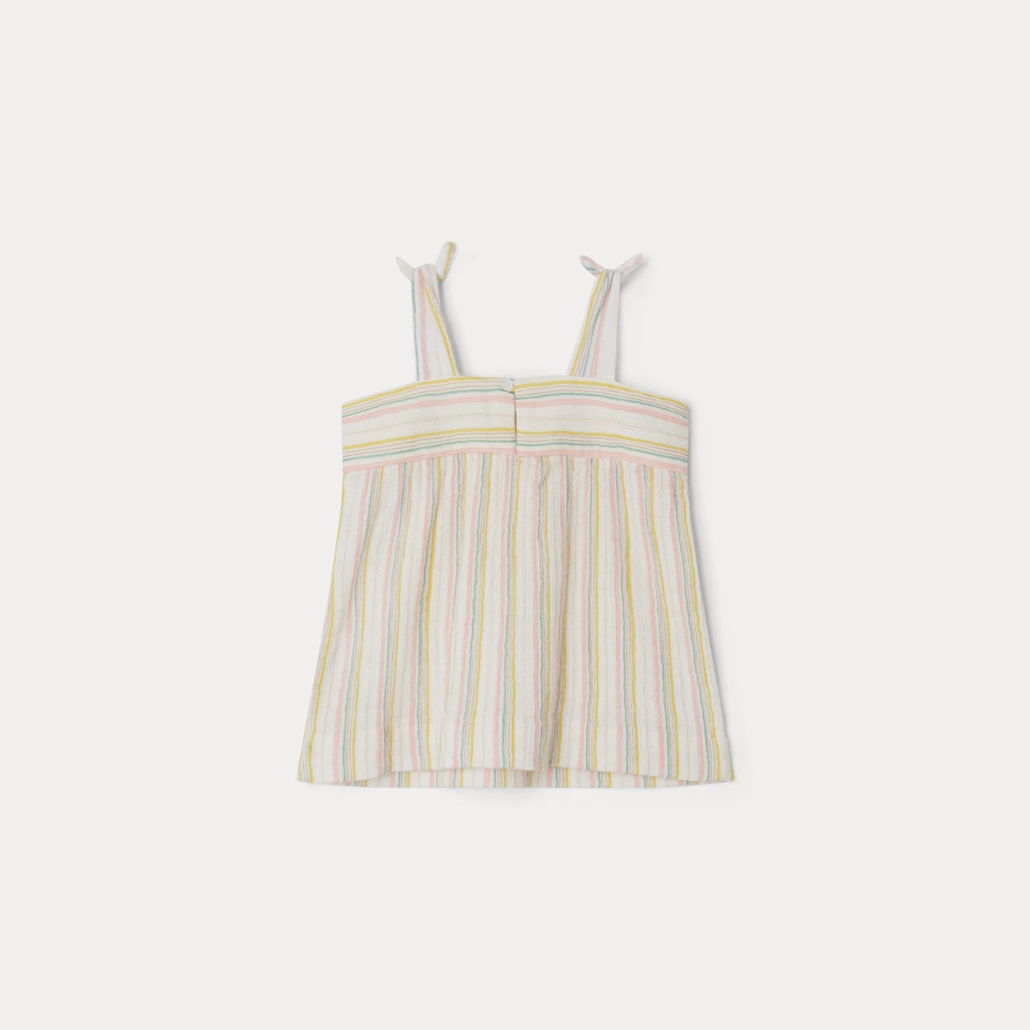 Baby Girls Multicolor Stripes Cotton Top