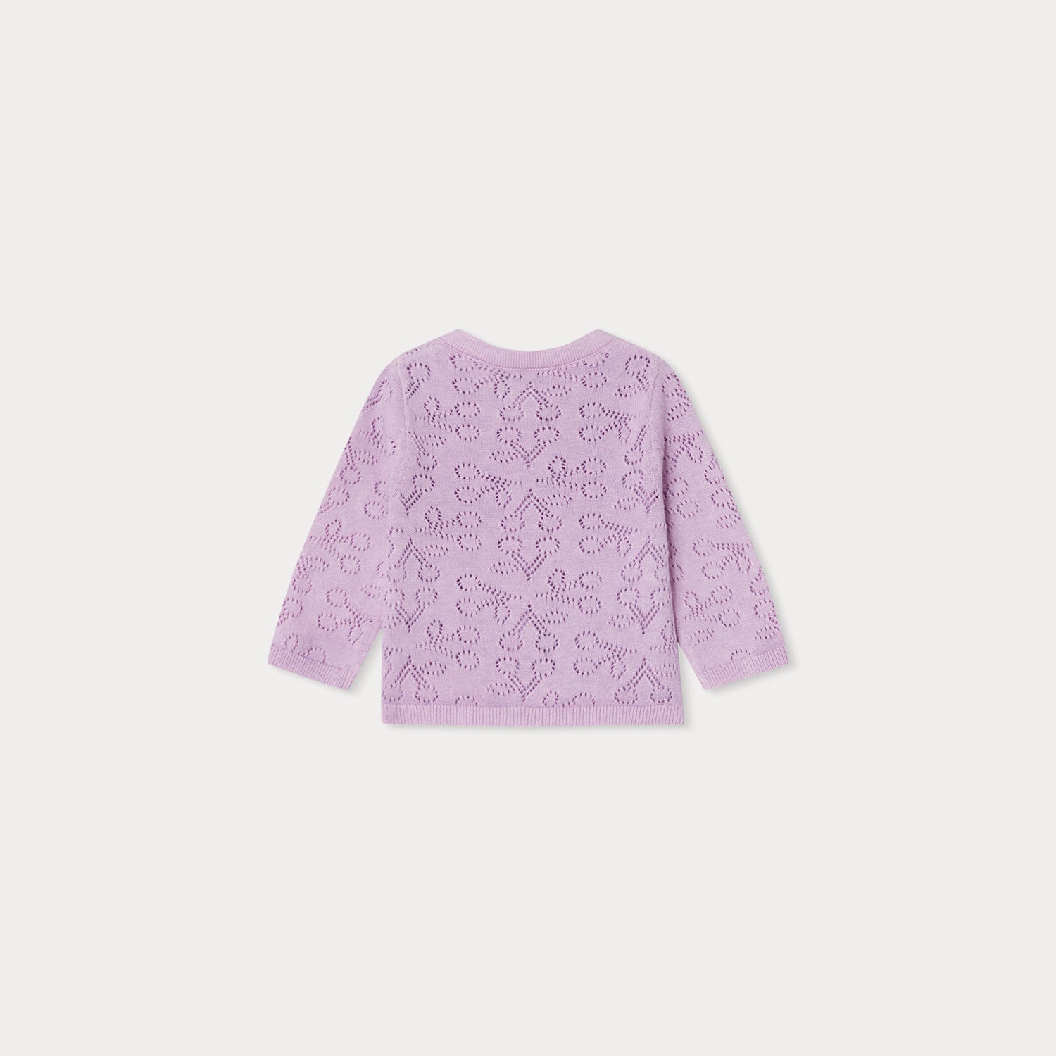 Baby Girls Lilac Cotton Cardigan
