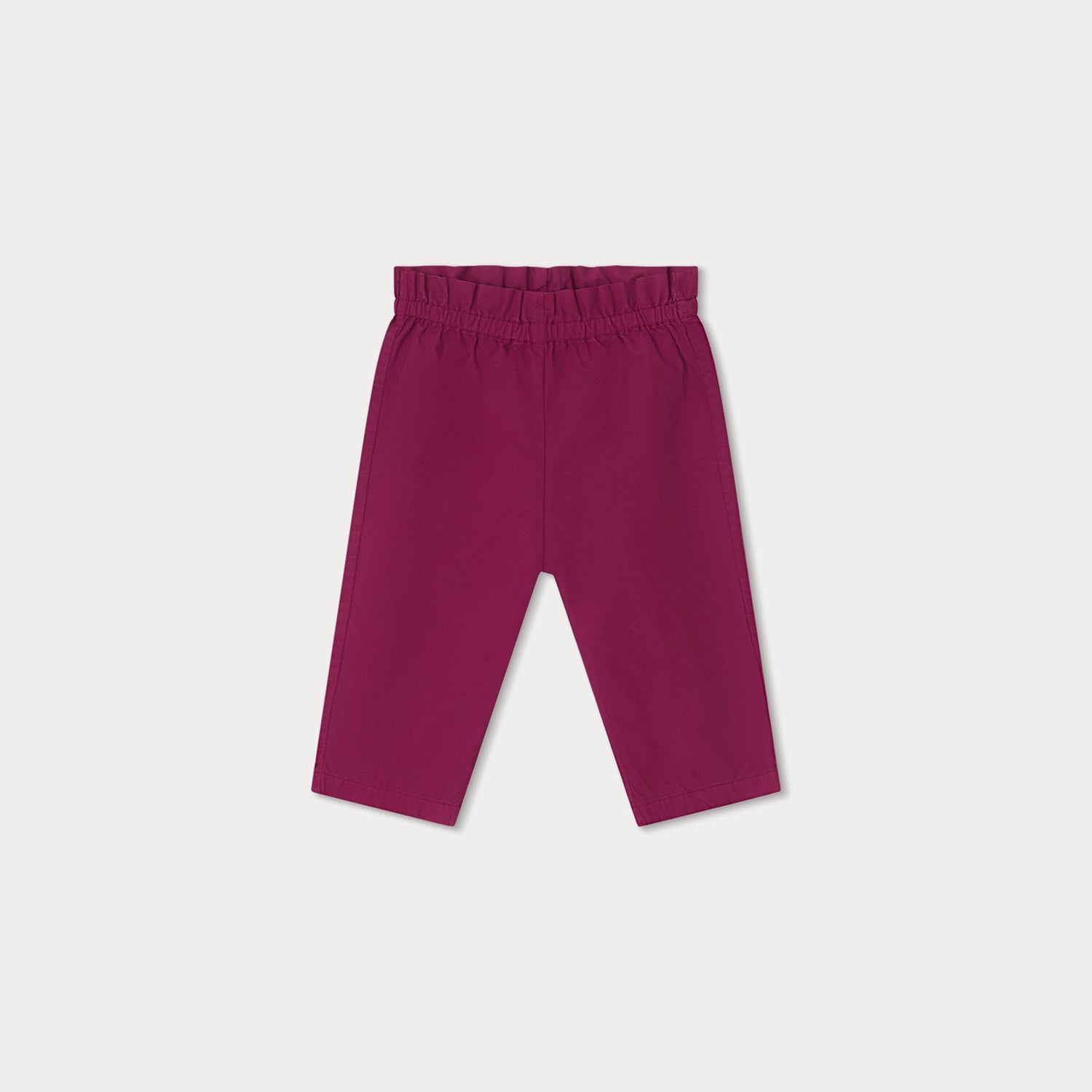 Baby Girls Purple Cotton Trousers