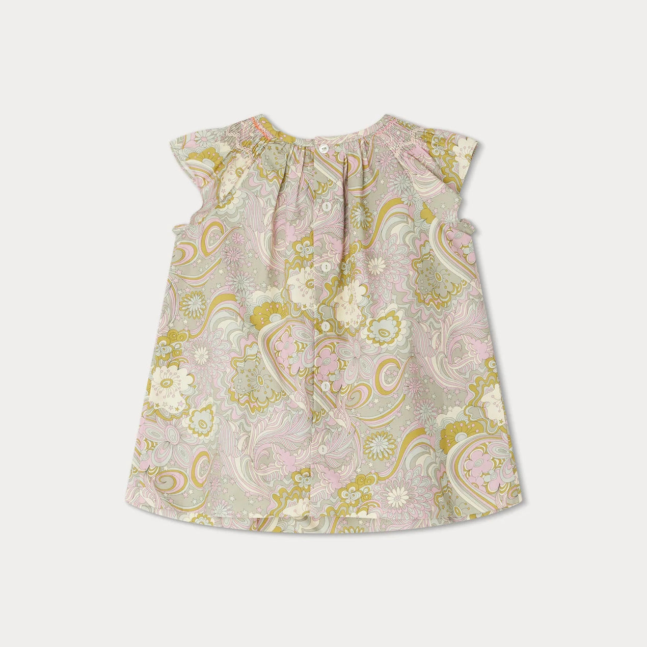 Baby Girls Multicolor Cotton Dress