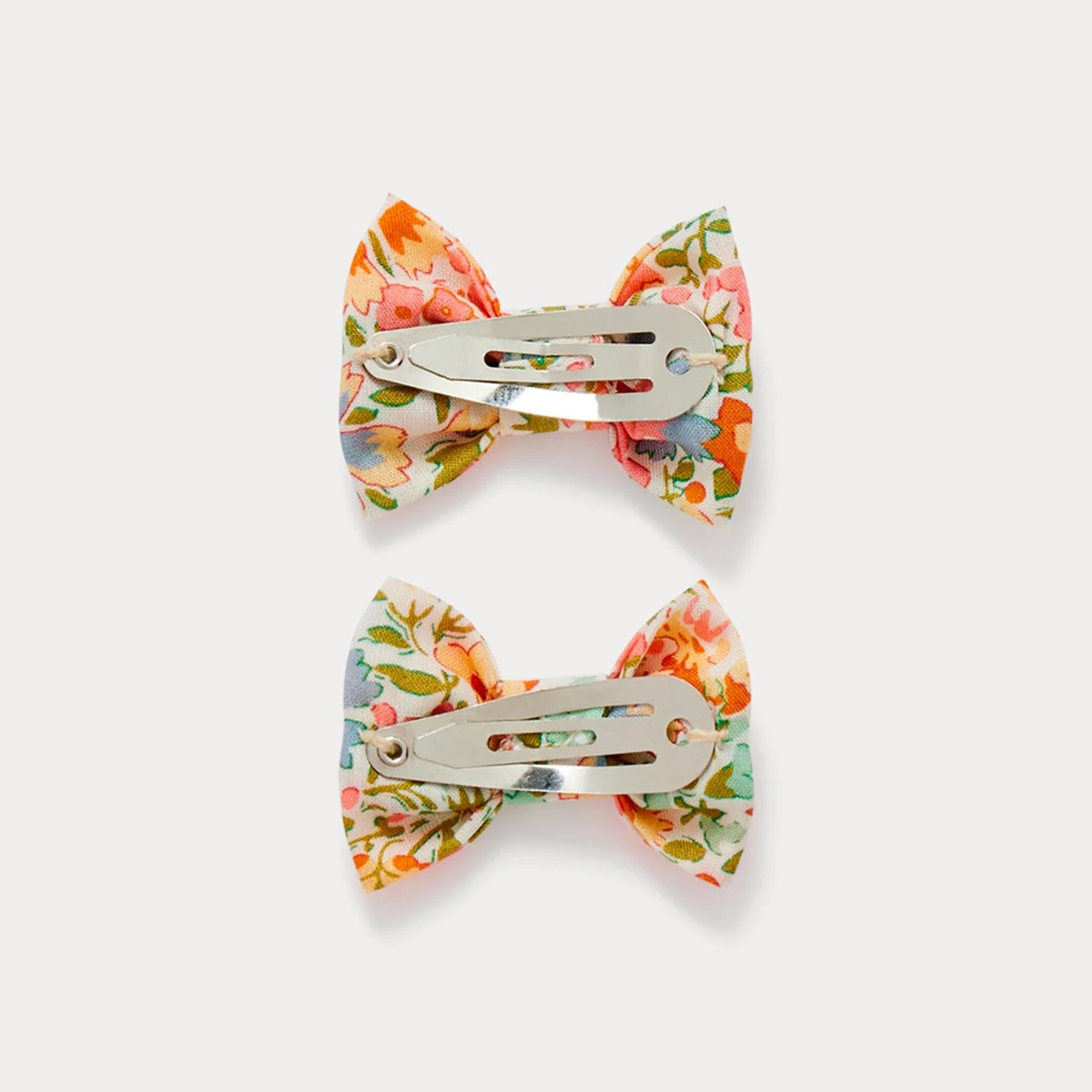 Girls Pink Floral Hair Clips
