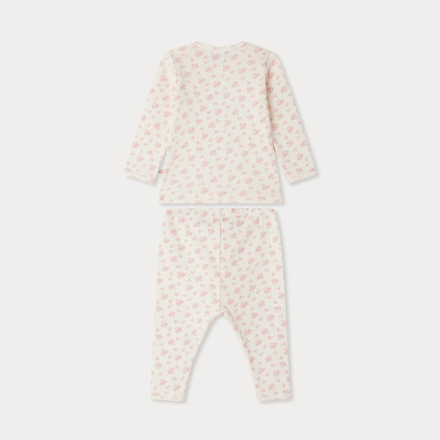 Baby Boys & Girls Pink Floral Cotton Set