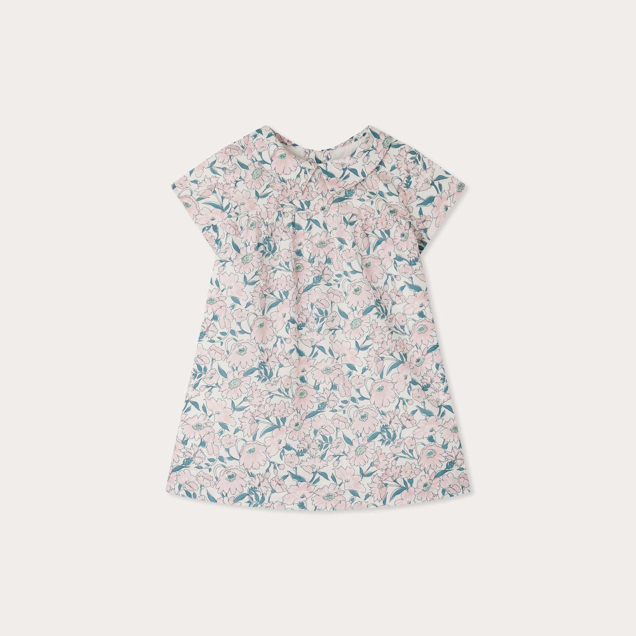 Baby Girls Pale Pink Cotton Dress