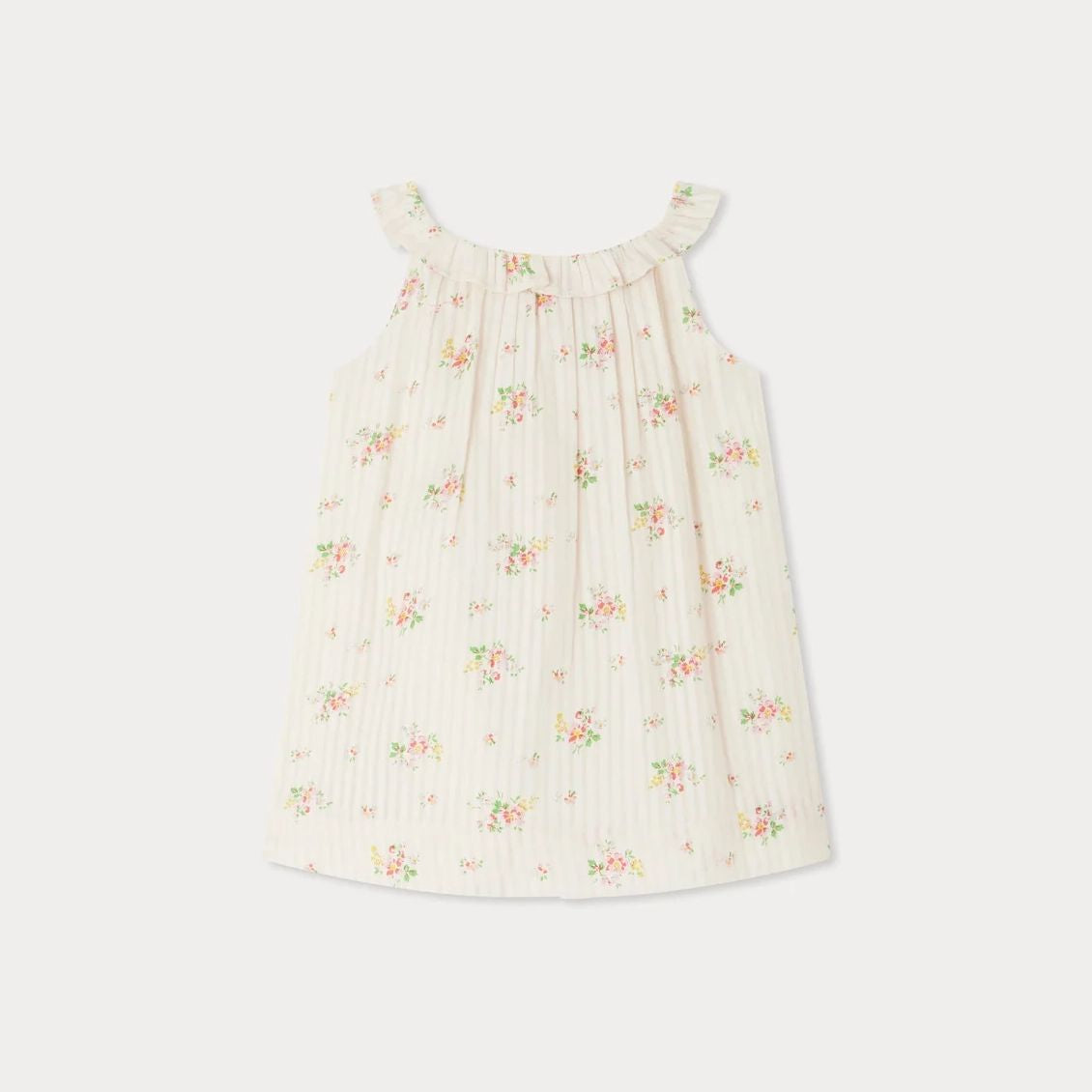 Baby Girls Ivory Floral Cotton Dress
