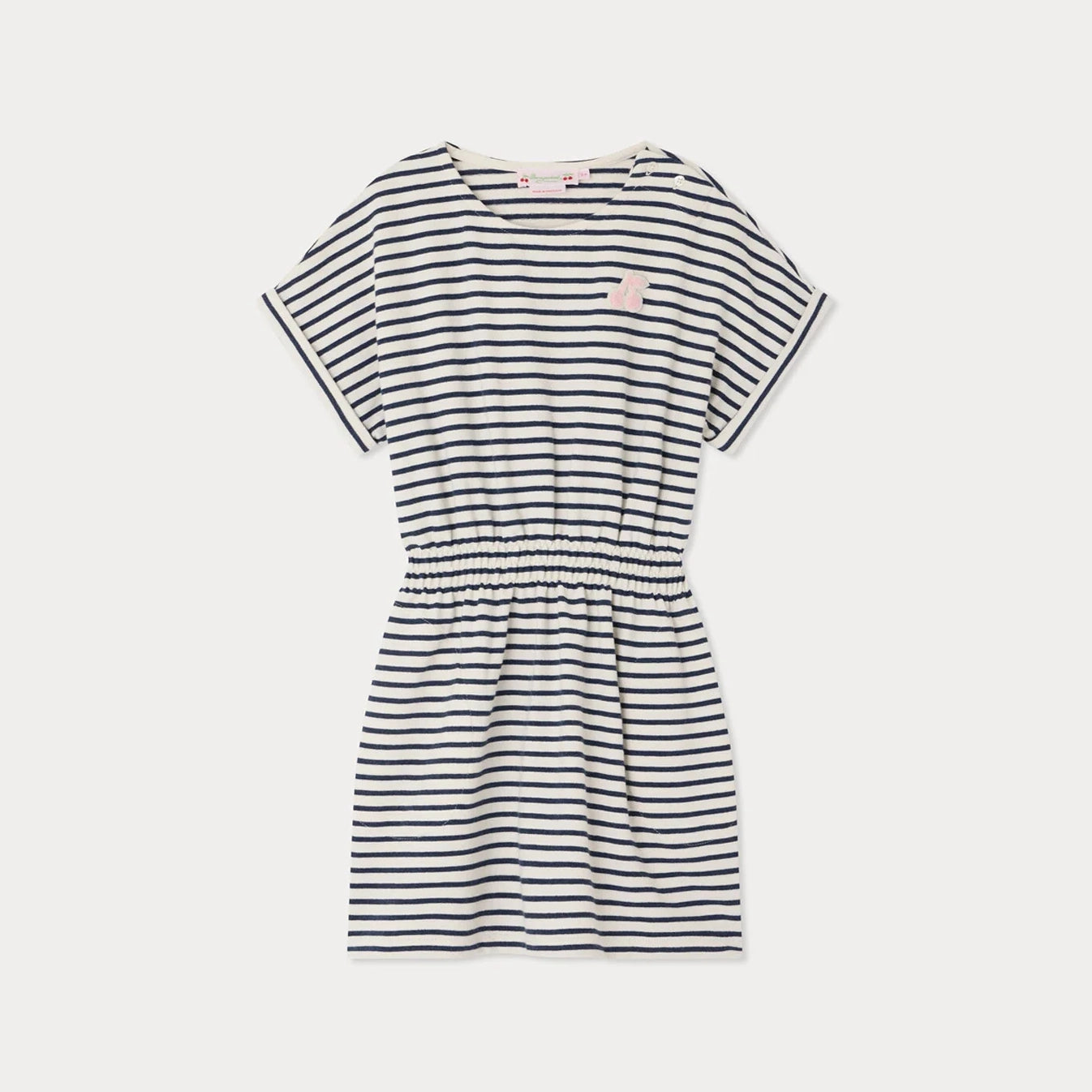 Girls Blue Stripes Cotton Dress