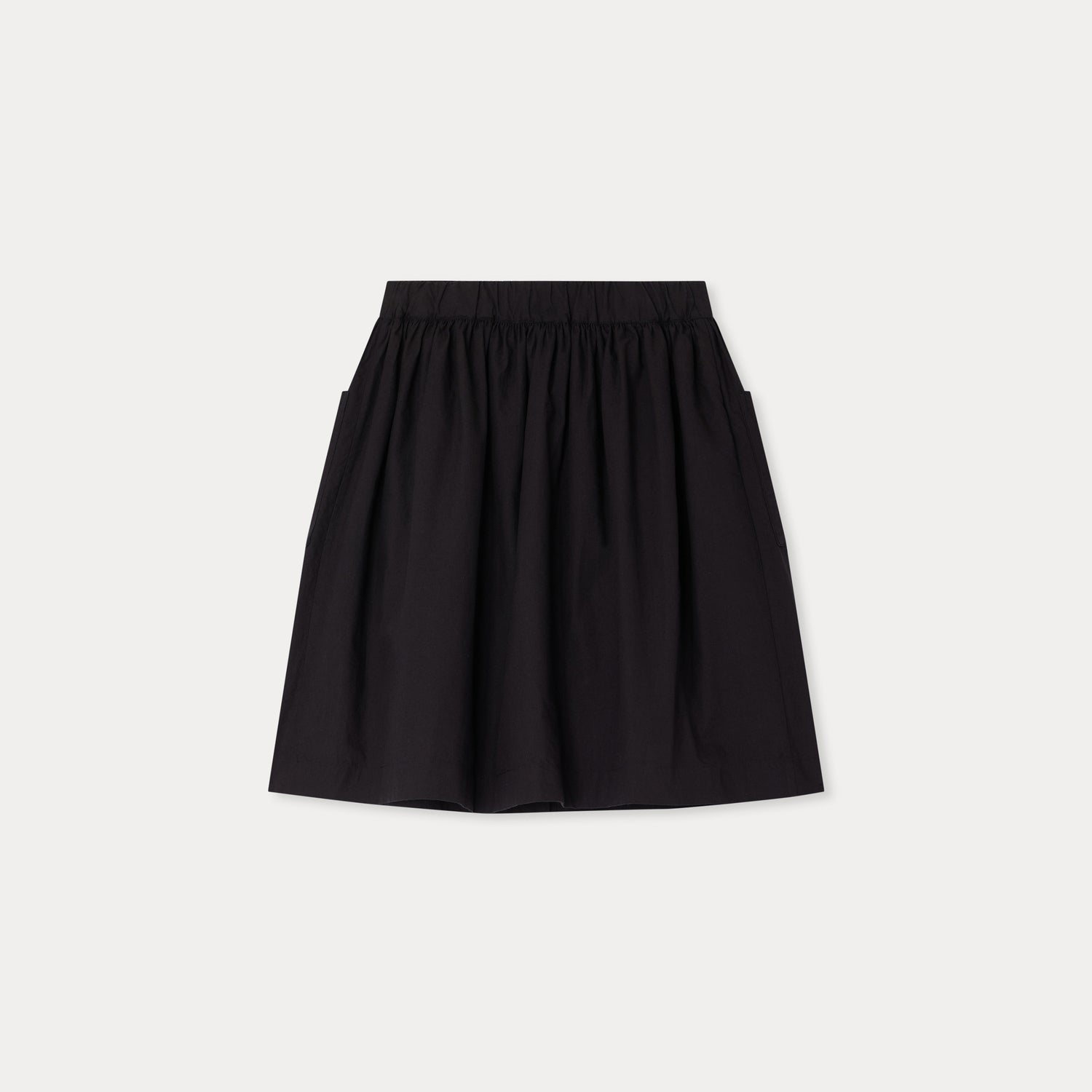 Girls Black Cotton Skirt
