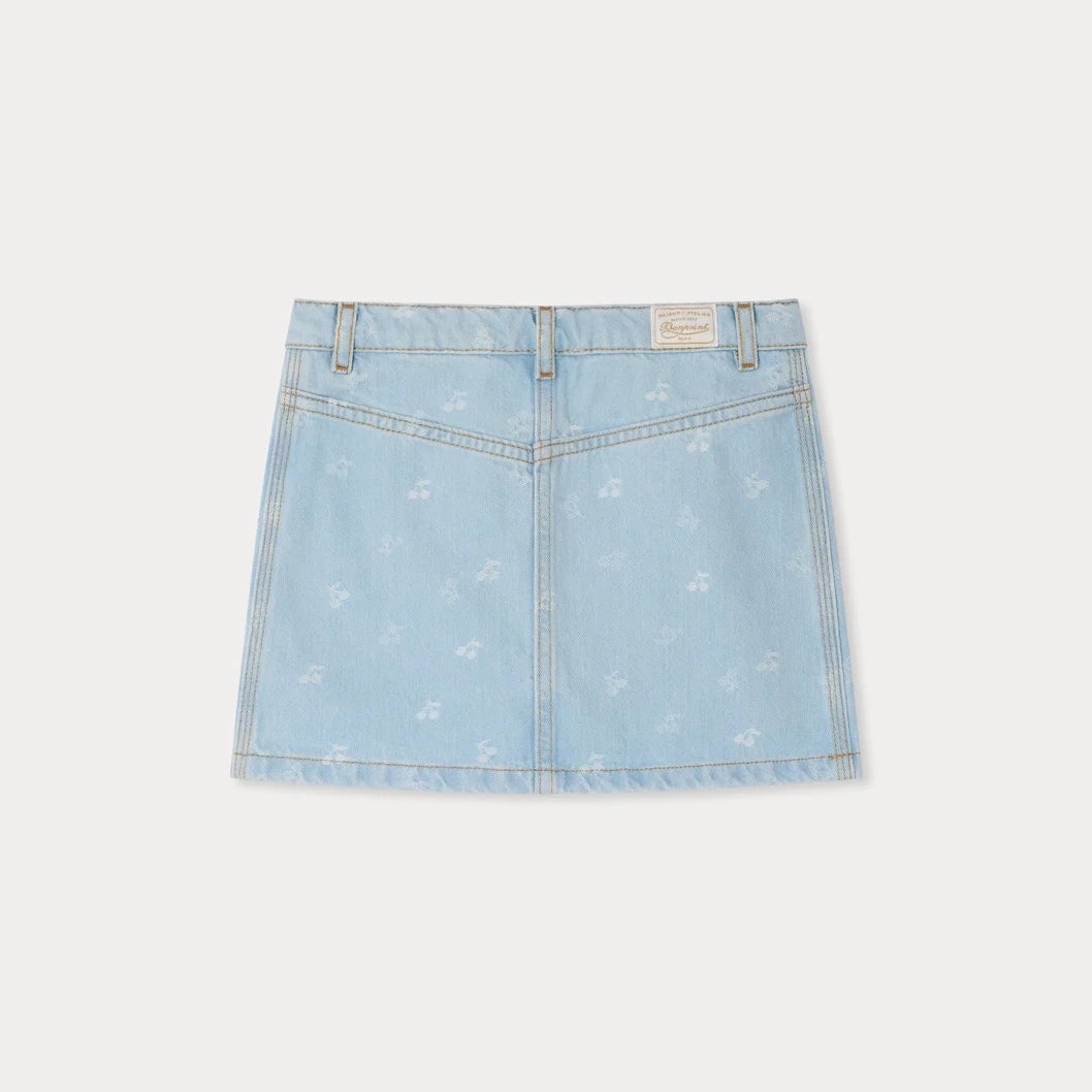 Girls Light Blue Denim Skirt