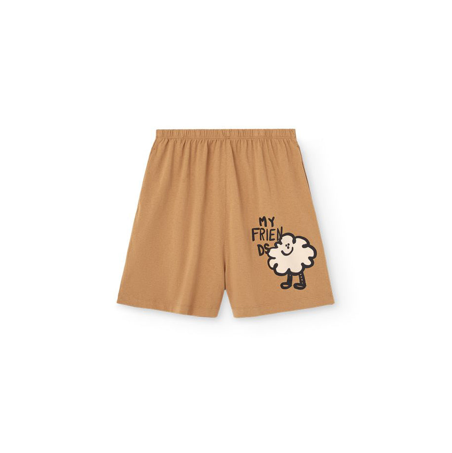 Boys & Girls Camel Cotton Shorts